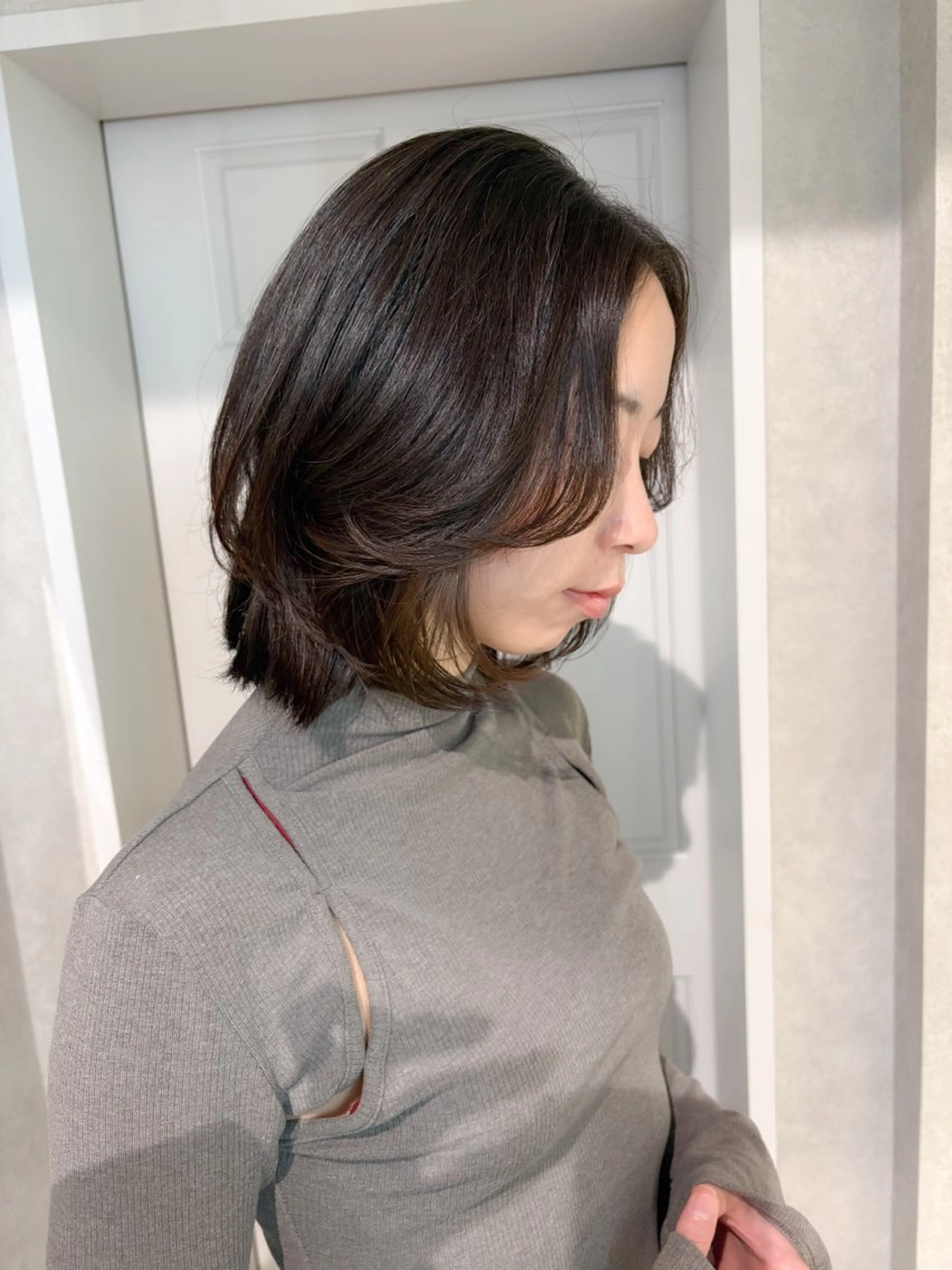 ミディアム カット 透明感モテスタイル 💞SHIORI💞のヘアスタイル