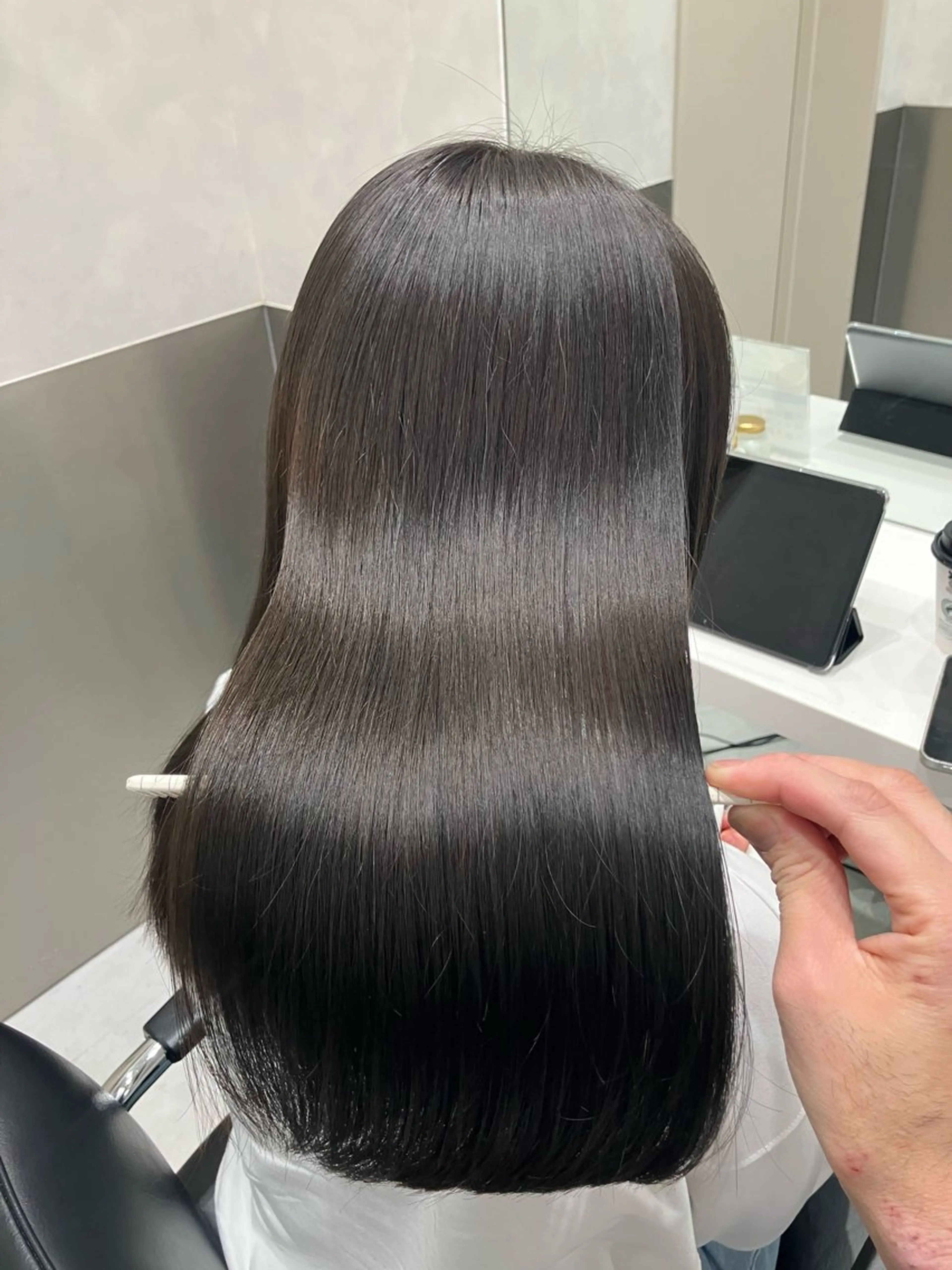 ロング カラー カット ヘアカラー トリートメント GO TODAY SHAIRE SALON原宿vita店舗所属・💖ブリーチなし透明 感💖ASAHIのヘアスタイル