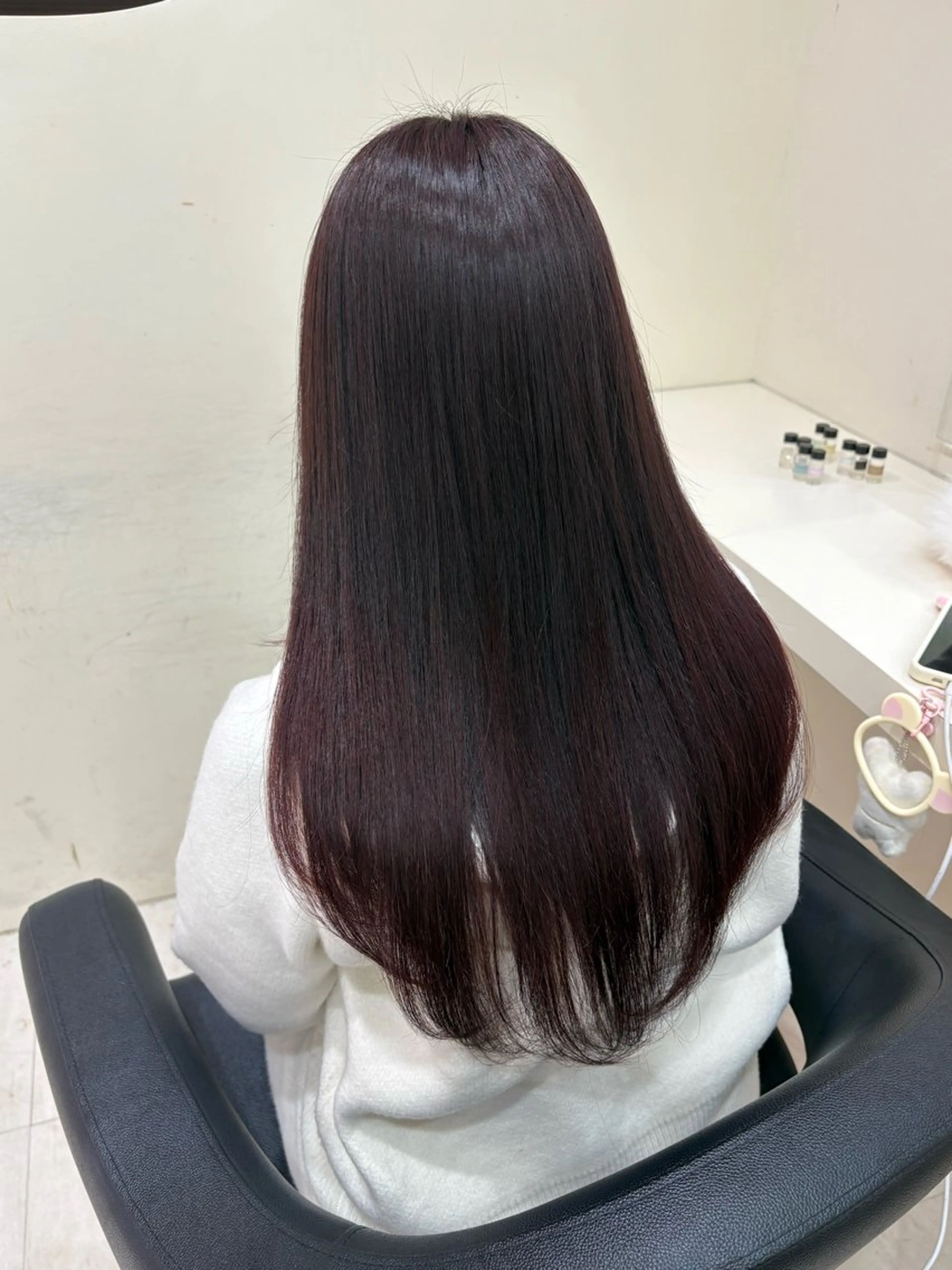 セミロング カラー ヘアアレンジ ヘアカラー トリートメント 💟RINNA 艶カラー💟のヘアスタイル