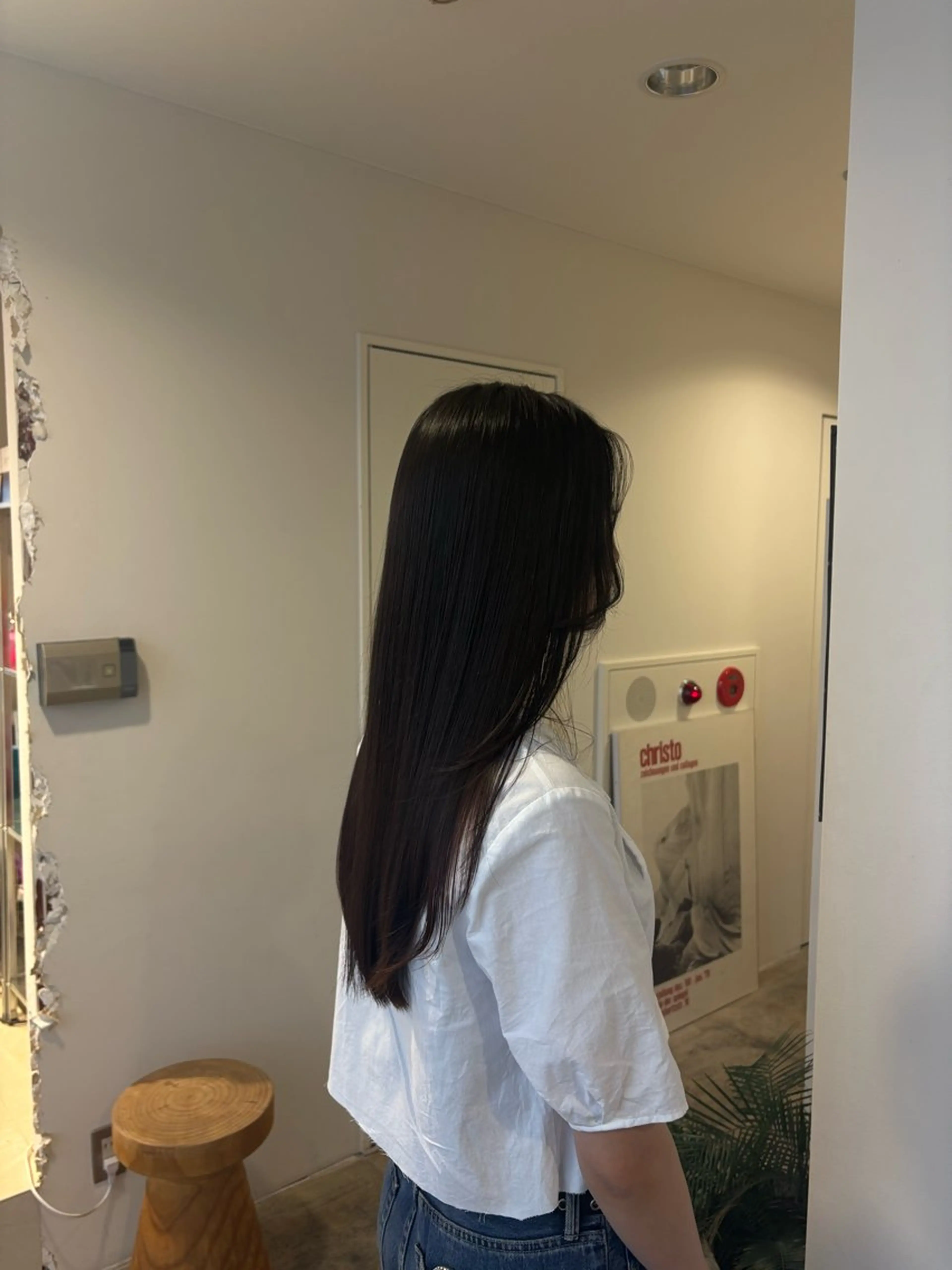 ロング 縮毛矯正 Jr.スタイリスト ヨシノヒメカのヘアスタイル