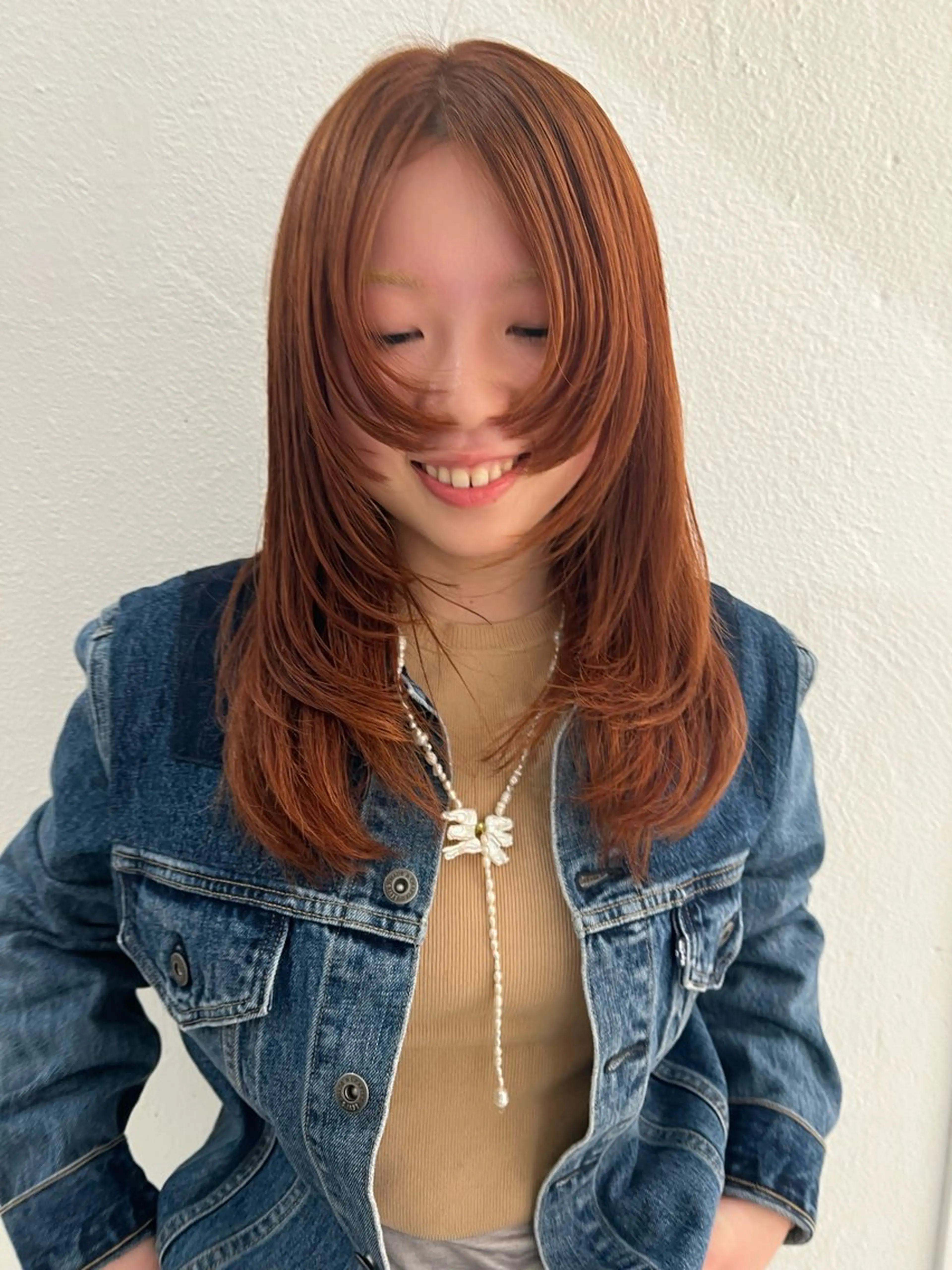 カラー ヘアカラー ブリーチカラー🎀 韓国風/寺門美優のヘアスタイル