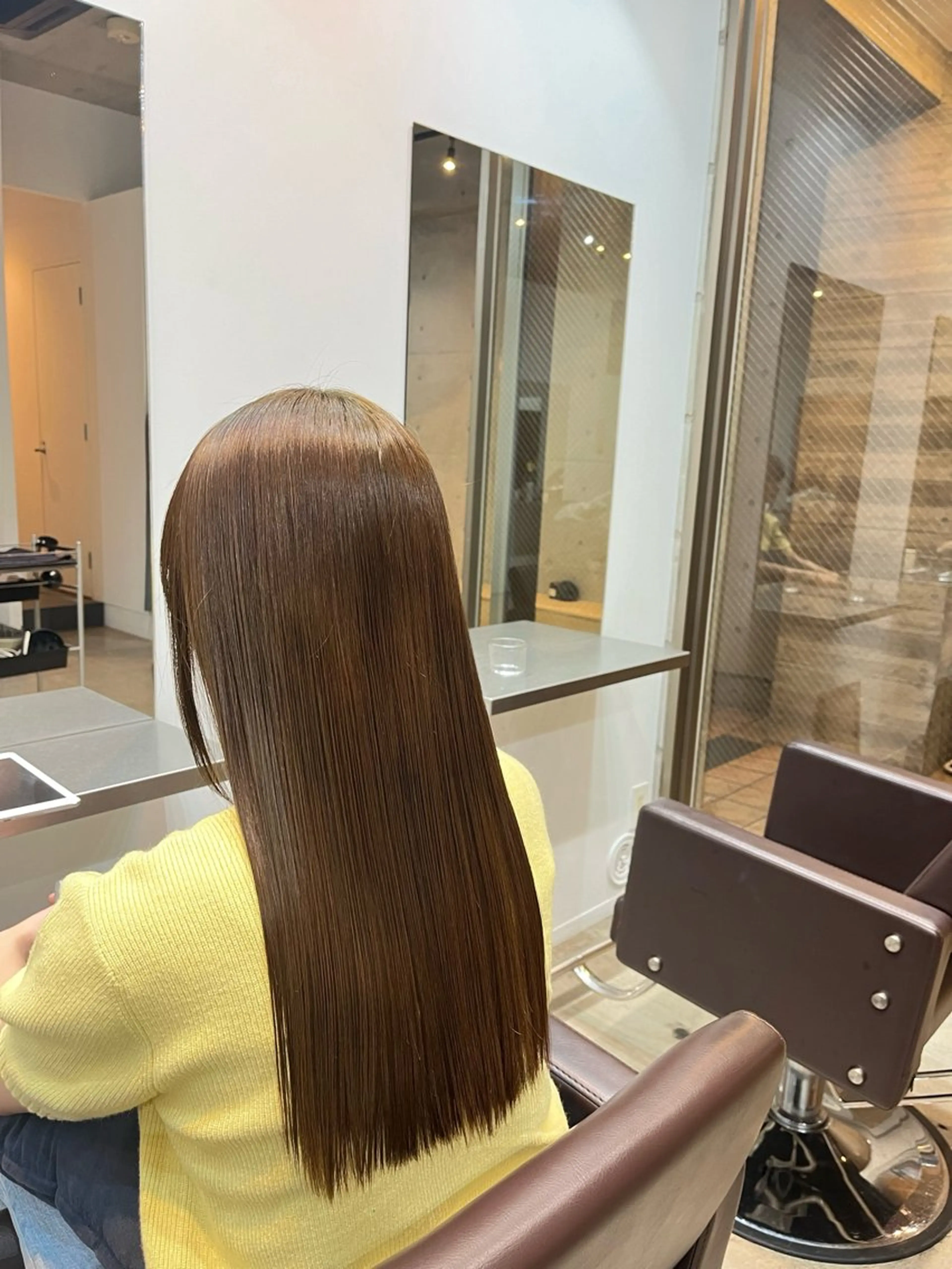 カラー ダブルカラー オレンジ 【arc】 佐藤未希穂/レイヤーのヘアスタイル