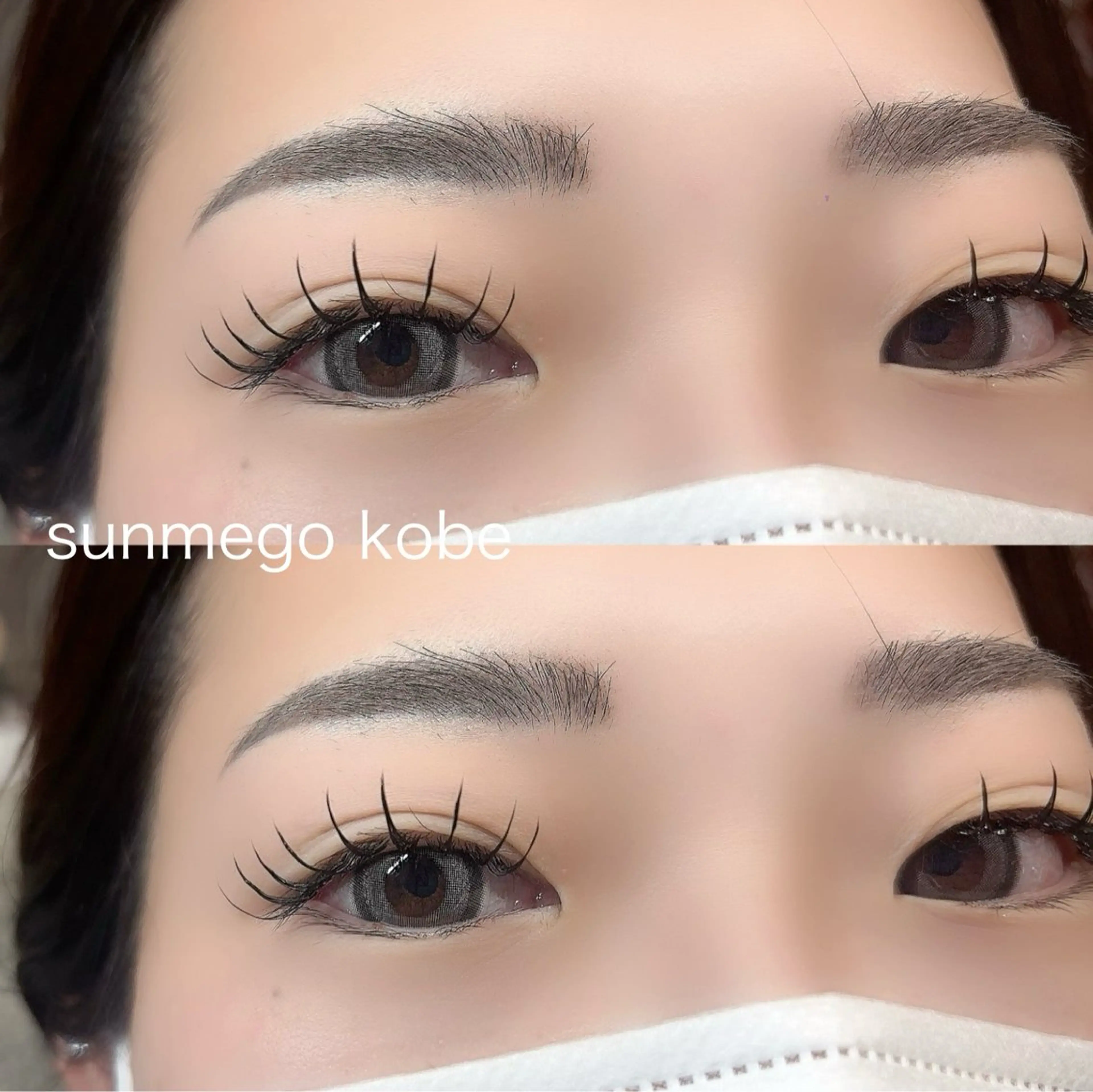 マツエク・マツパ sunmego kobe所属・ogawa yunaのマツエク・マツパデザイン