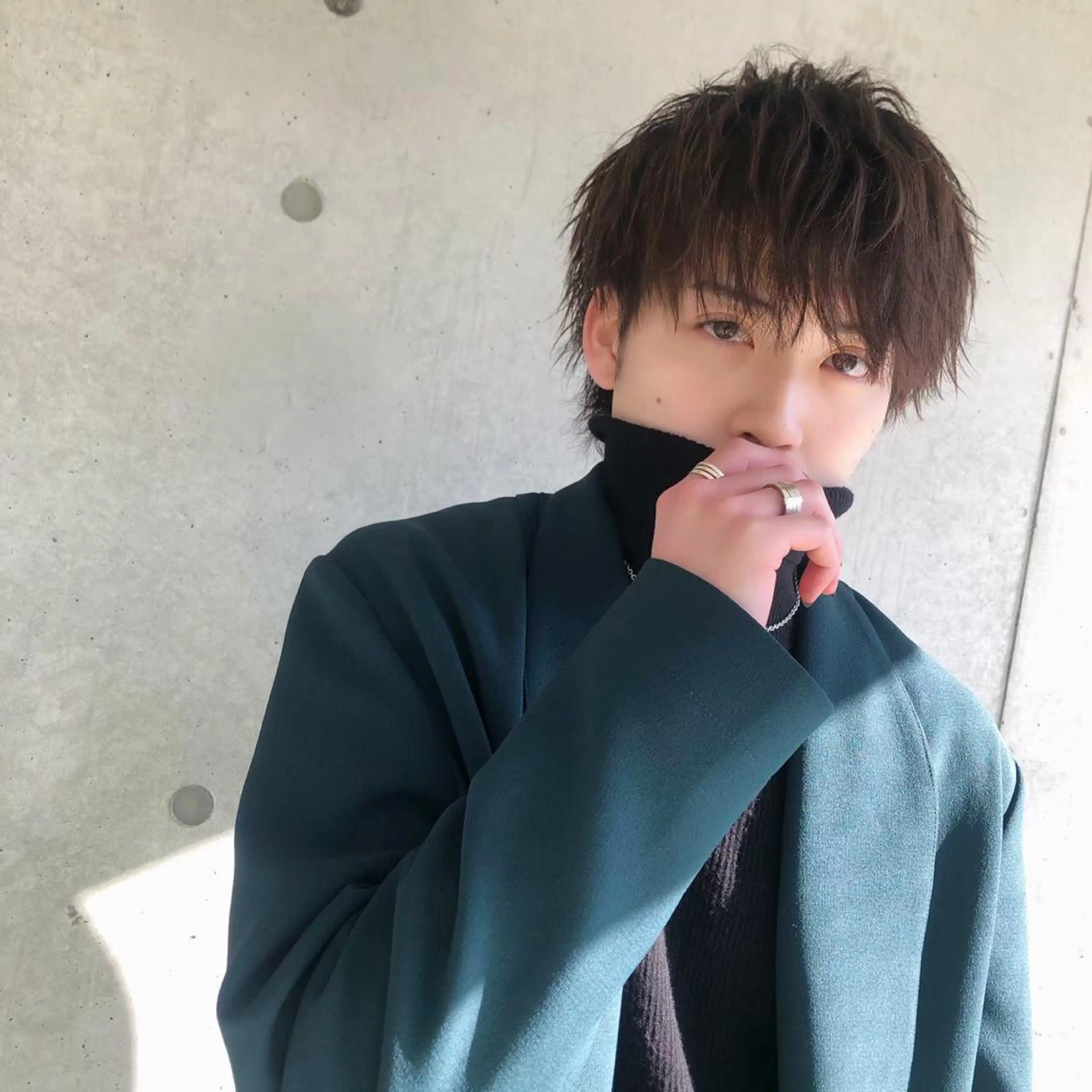 ミディアム カラー ヘアアレンジ メンズ ヘアカラー トリートメント ヘッドスパ ヘアセット ✨【公式】渋谷メンズ サロン BLUCK✨のヘアスタイル