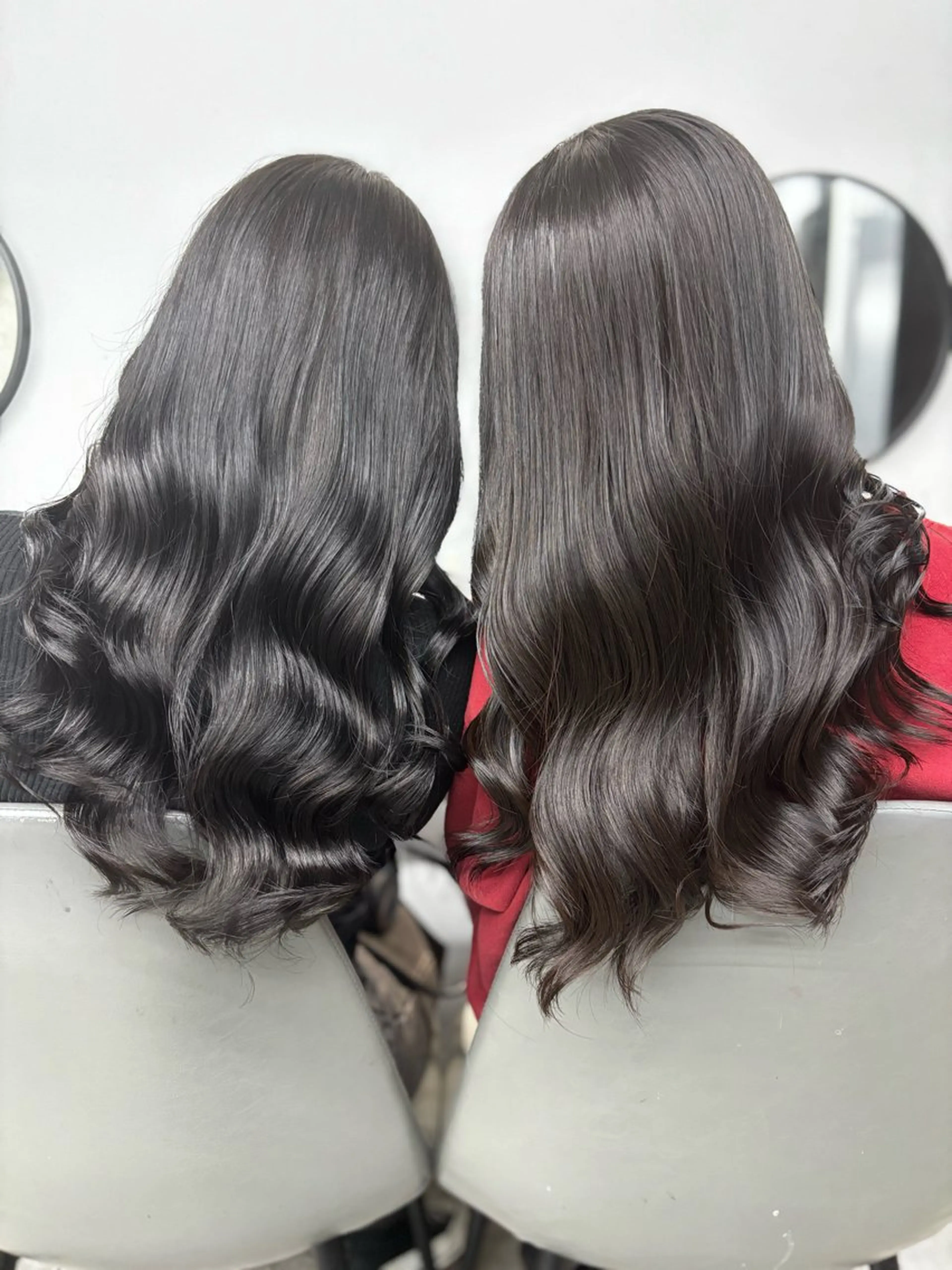 ロング ヘアカラー トリートメント 🌟髪質改善ケアカラ ー美髪縮毛矯正y🌟のヘアスタイル