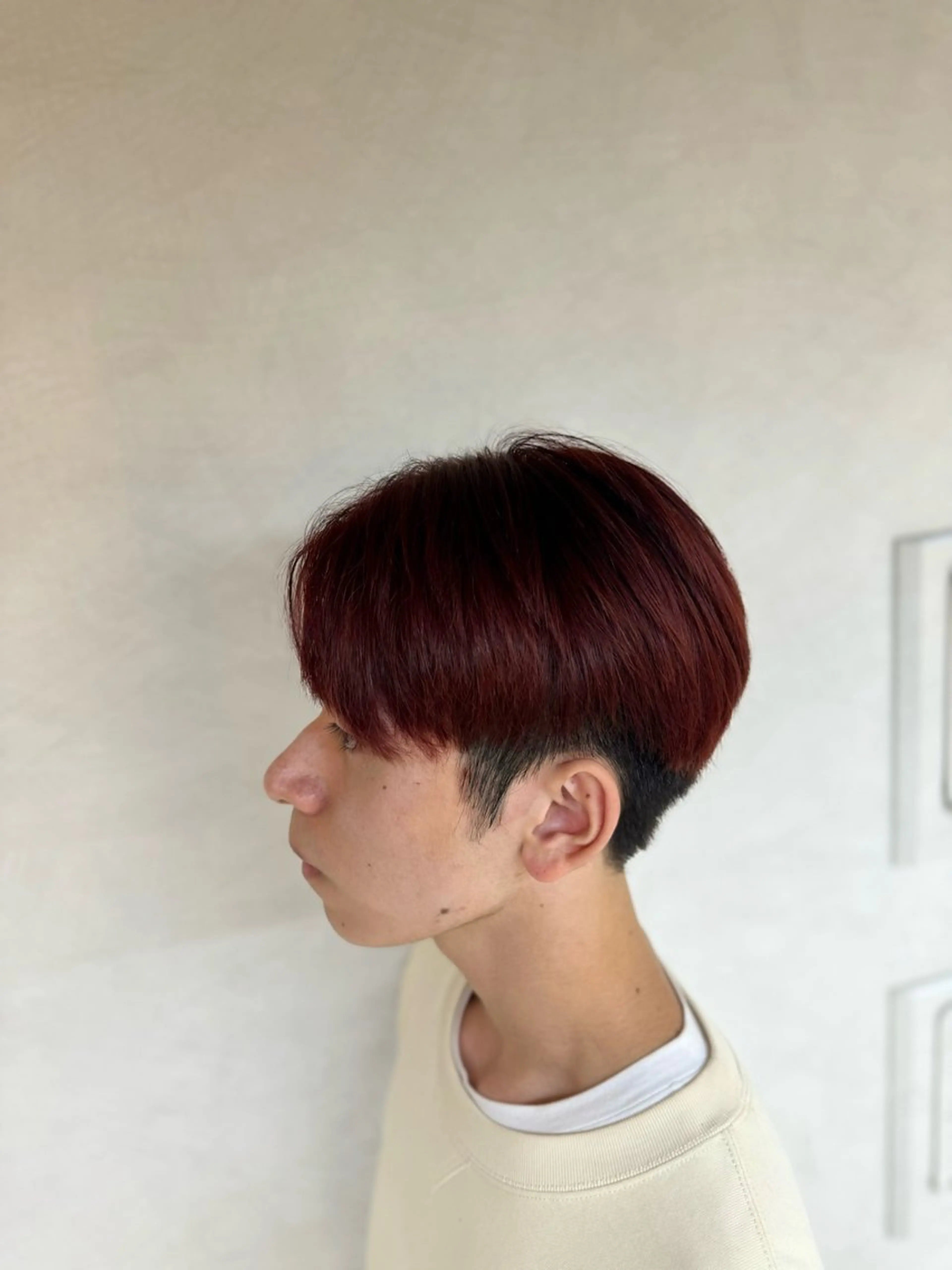 カラー メンズ メンズブリーチ ブリーチ レッドカラー メンズカット∕パーマ ∕縮毛矯正∕廣井永輝のヘアスタイル