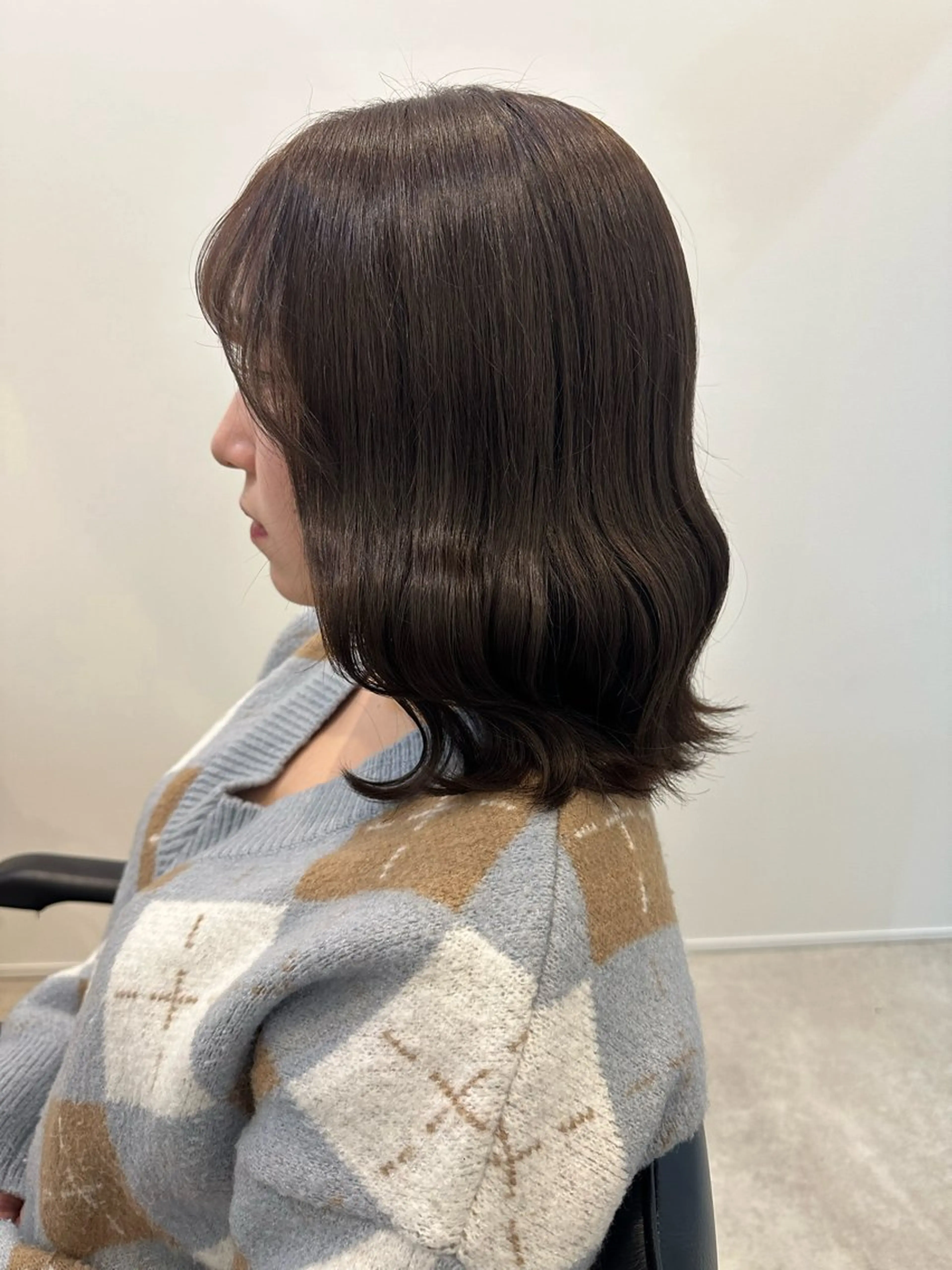 ミディアム カラー カット ヘアカラー トリートメント ヘアセット/艶カラー 💐nao.のヘアスタイル