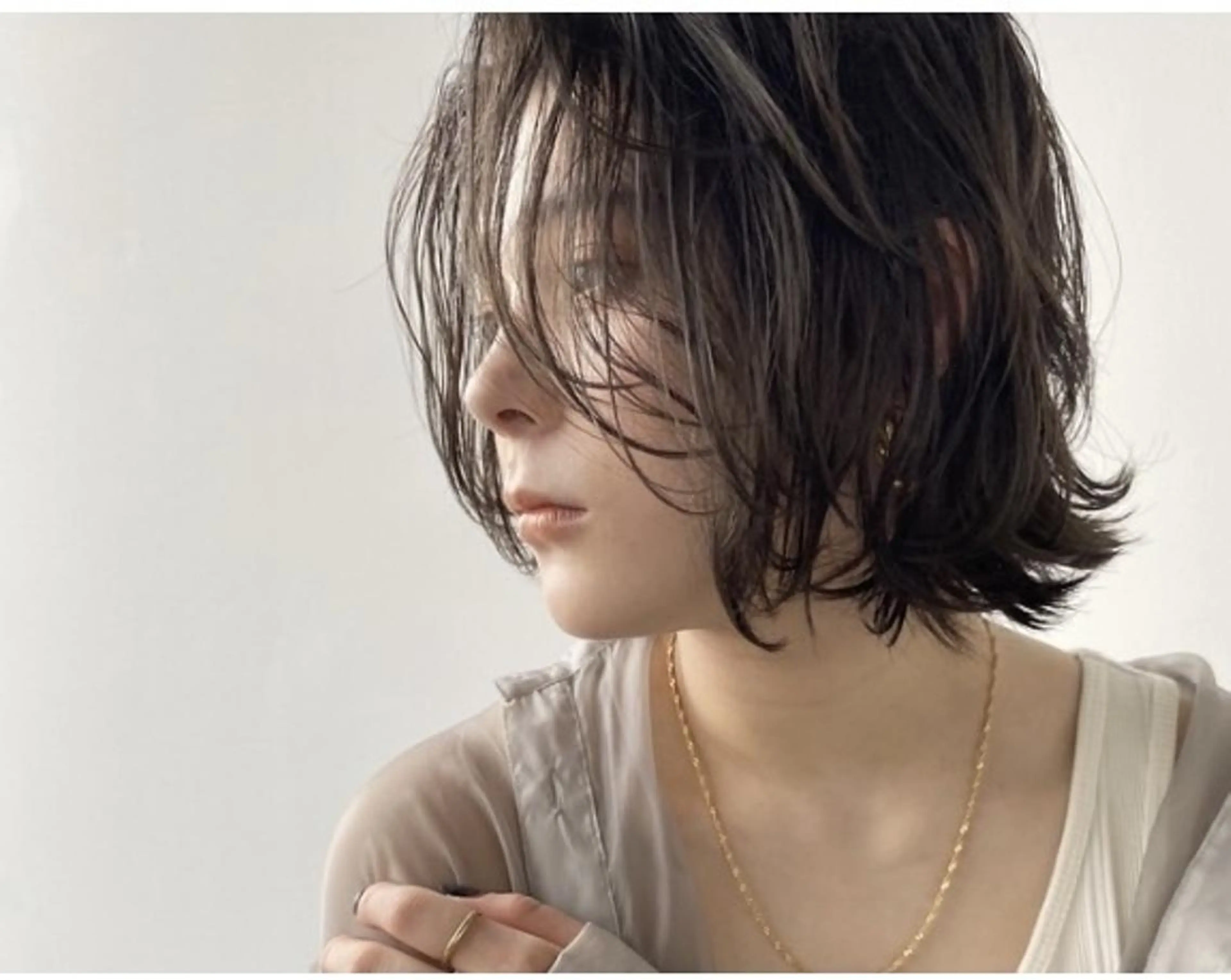 ミディアム ミディアムパーマ カット ﾒﾝｽﾞ＆ｼｮｰﾄ LEA山村真史のヘアスタイル