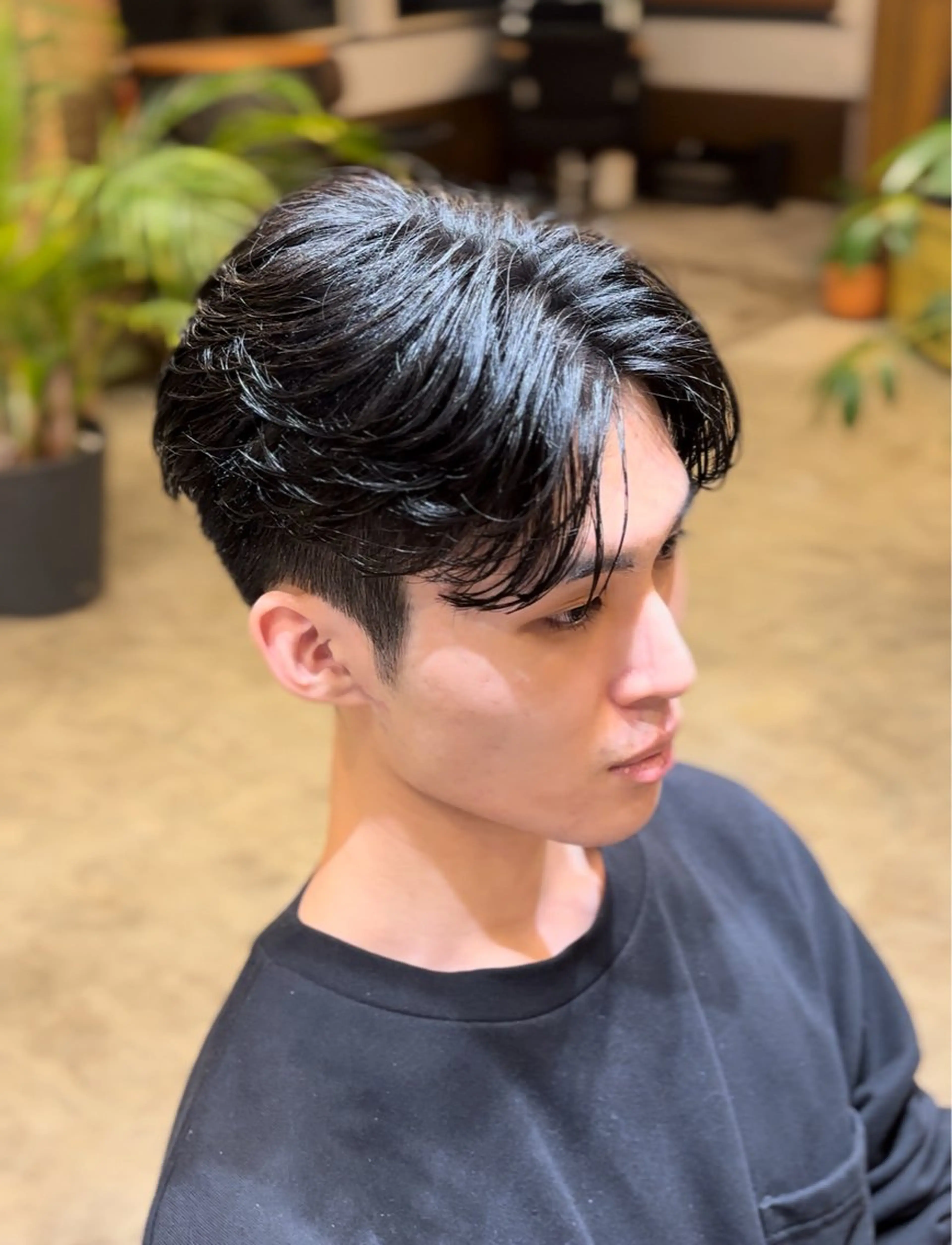 カスタムセンターパート men's 【刈り上げ限定】 眉剃り・カット付の写真