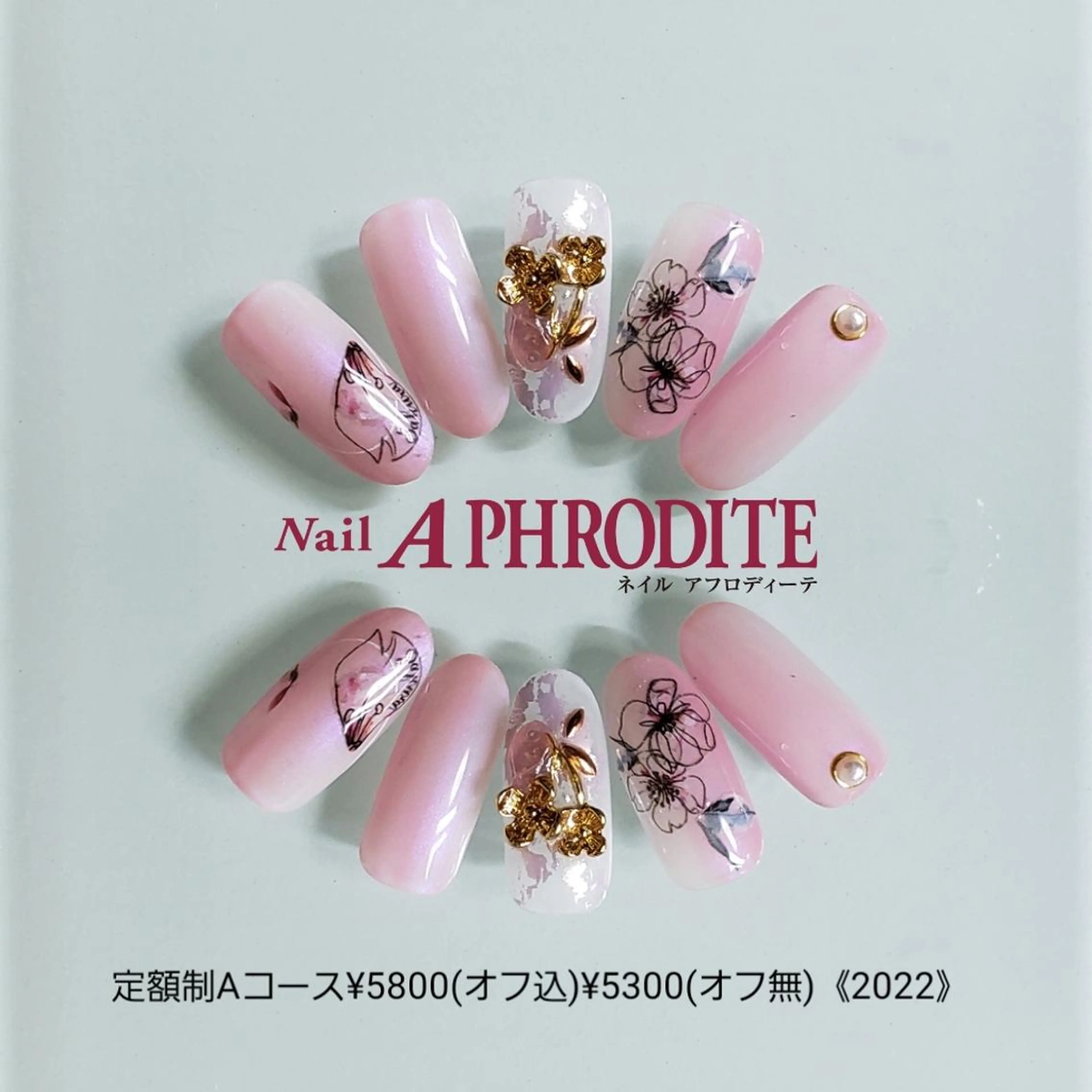 ネイル 持ち込み ニュアンスネイル ハンドネイル Nail Aphroditeのネイルデザイン