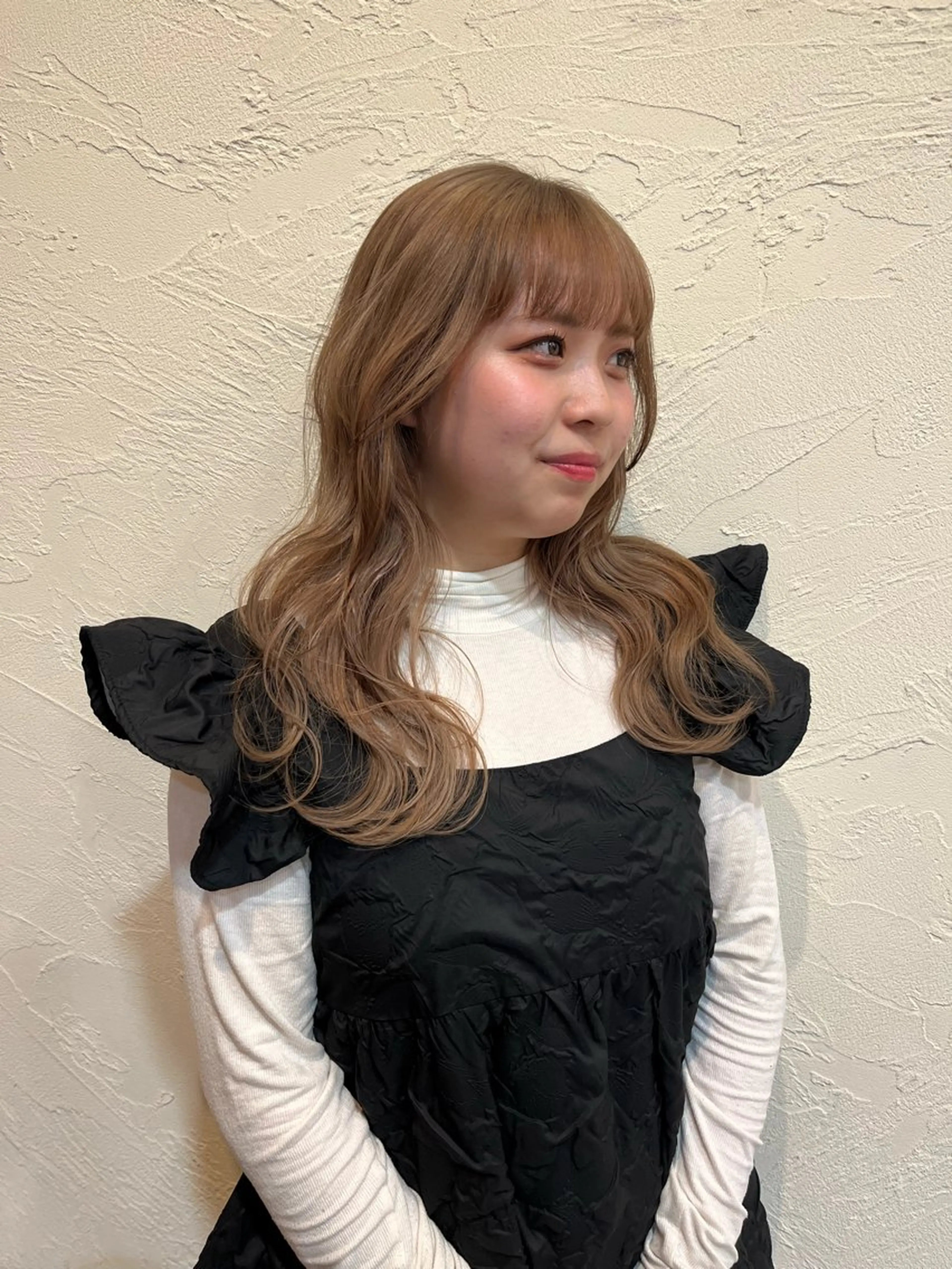 ロング カラー ベージュカラー 似合わせカット そね こまちのヘアスタイル