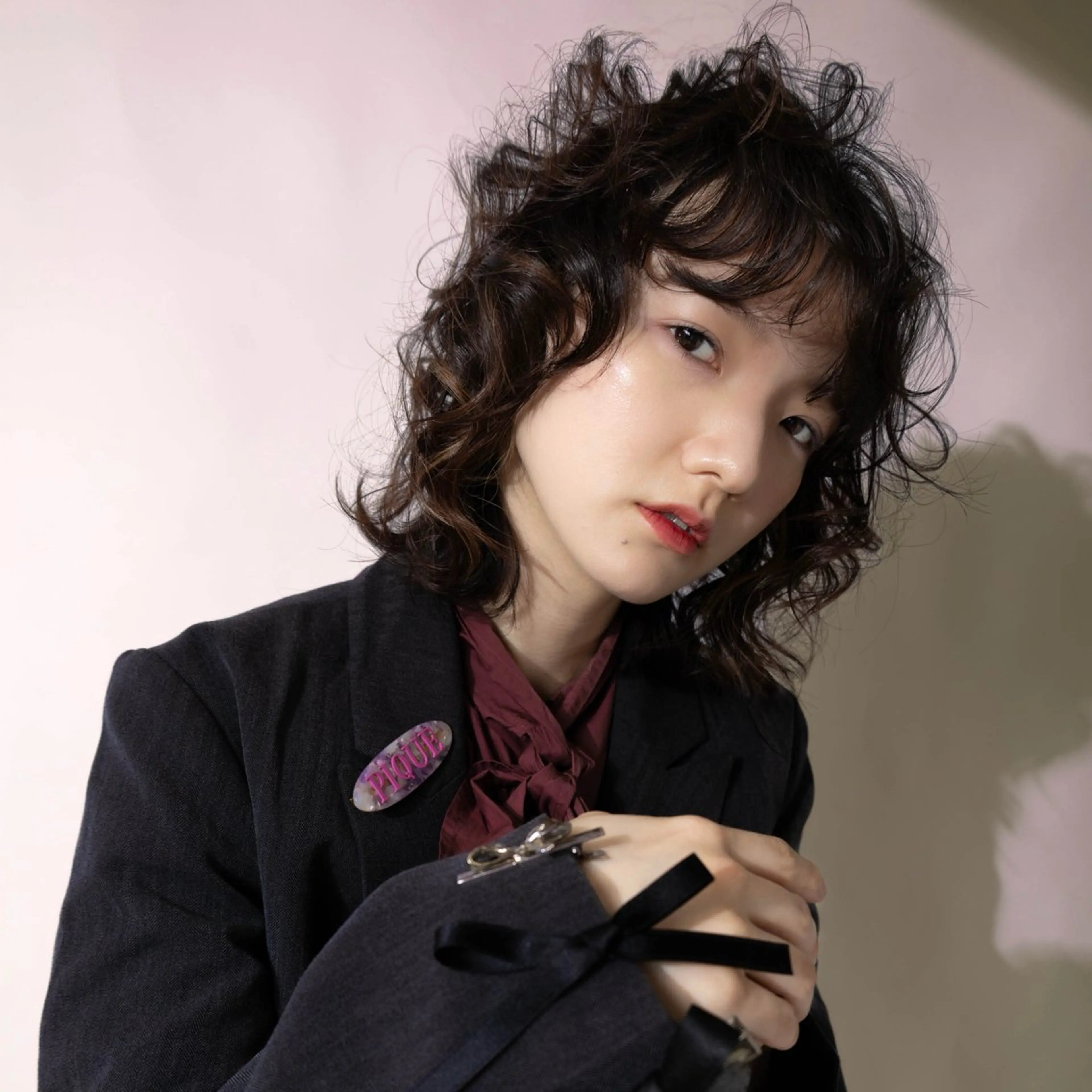 ミディアム パーマ カット パーマ 🫧ニュアンスカラー 🫧横田 冴🫧のヘアスタイル