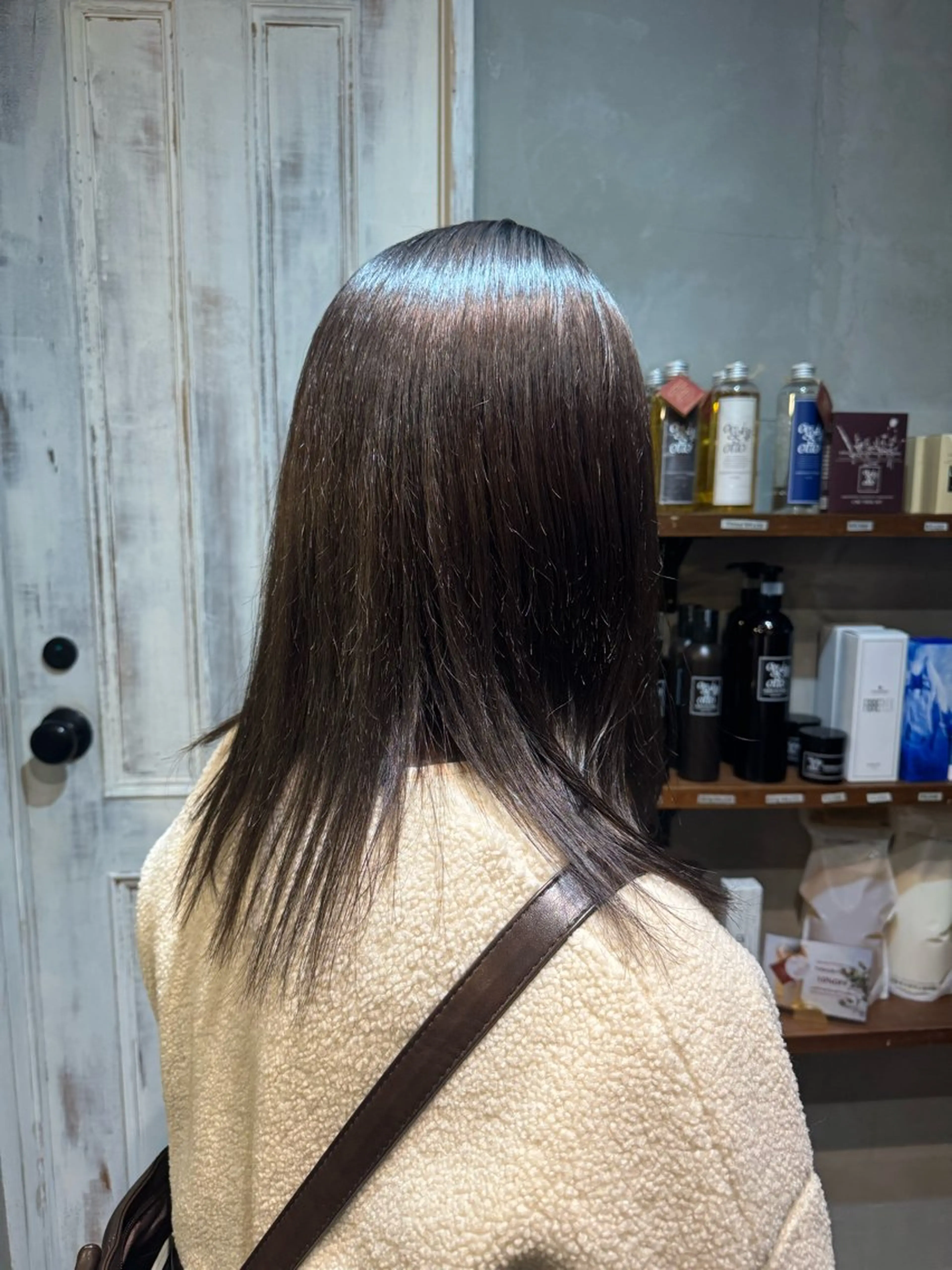 カラー ヘアカラー トリートメント 立川🫧似合わせ 艶髪✨あんどうゆうかのヘアスタイル