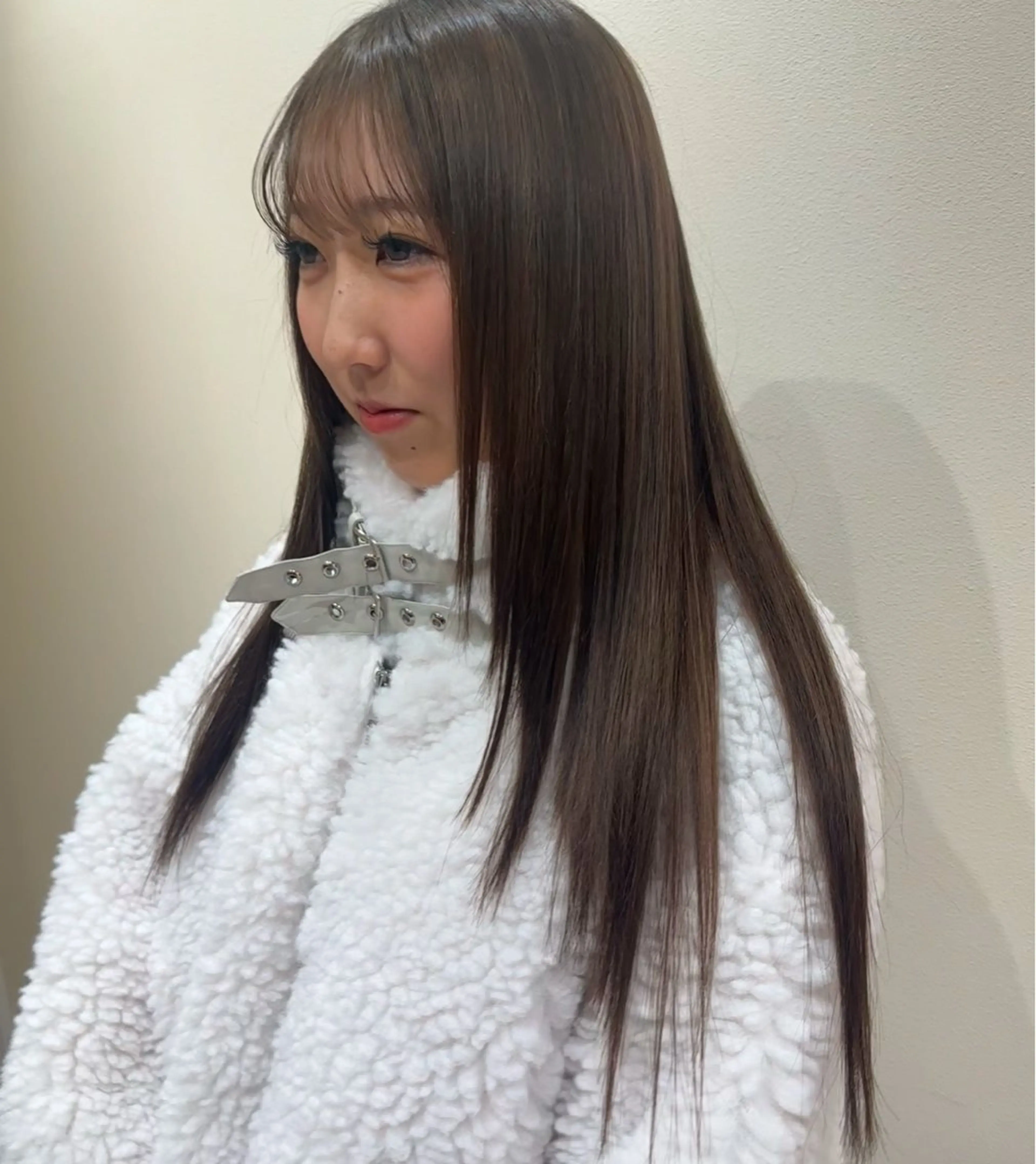 ロング カラー トリートメント ワンホン×髪質改善 つのーか🩶‪🫧のヘアスタイル