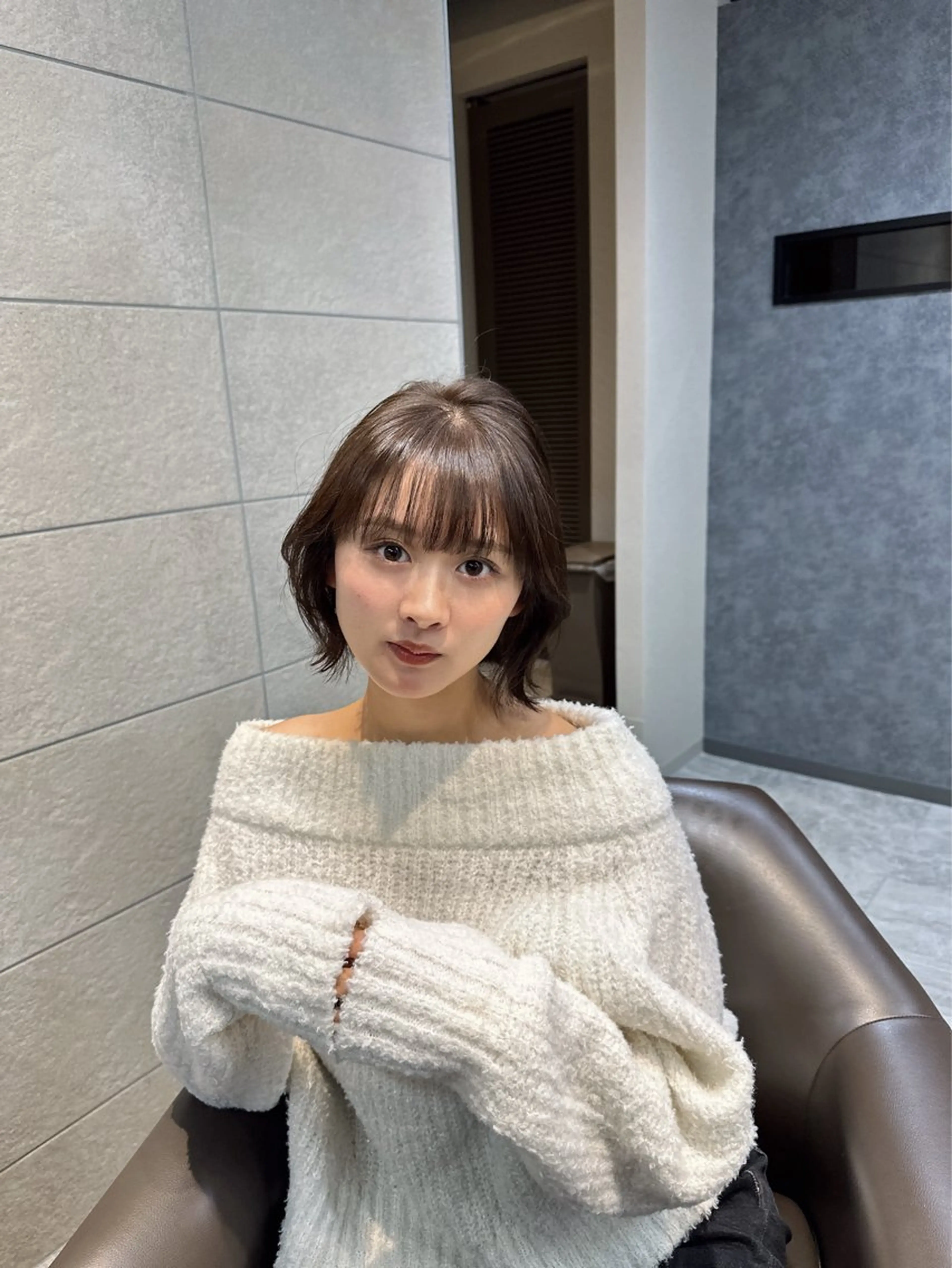 ミディアム ヘアアレンジ カット ヘアカラー トリートメント silk-lei🌈 川井雄太のヘアスタイル