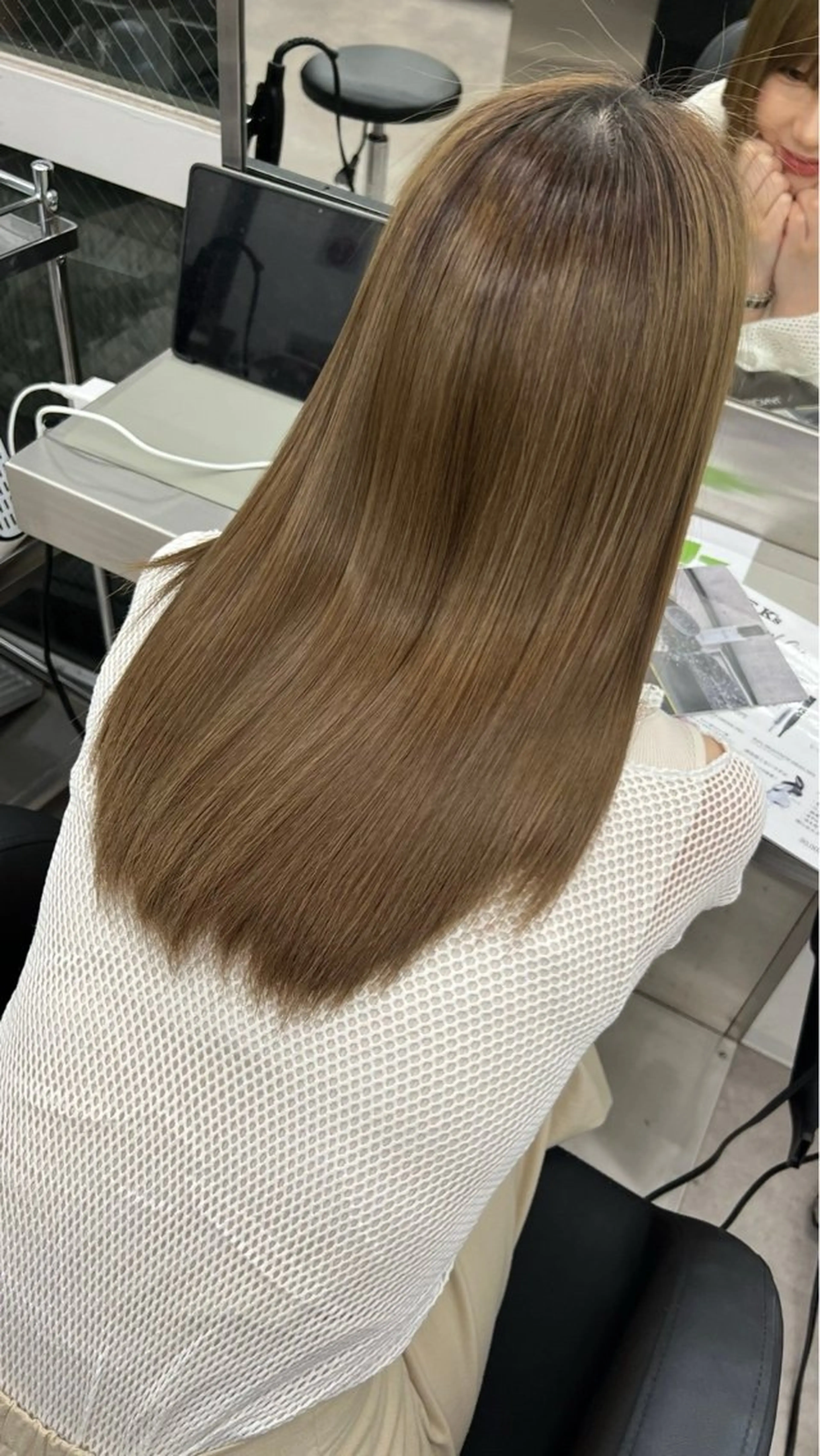 セミロング カット エクステ 似合わせカラー/ ブリーチ🤩店長レンのヘアスタイル