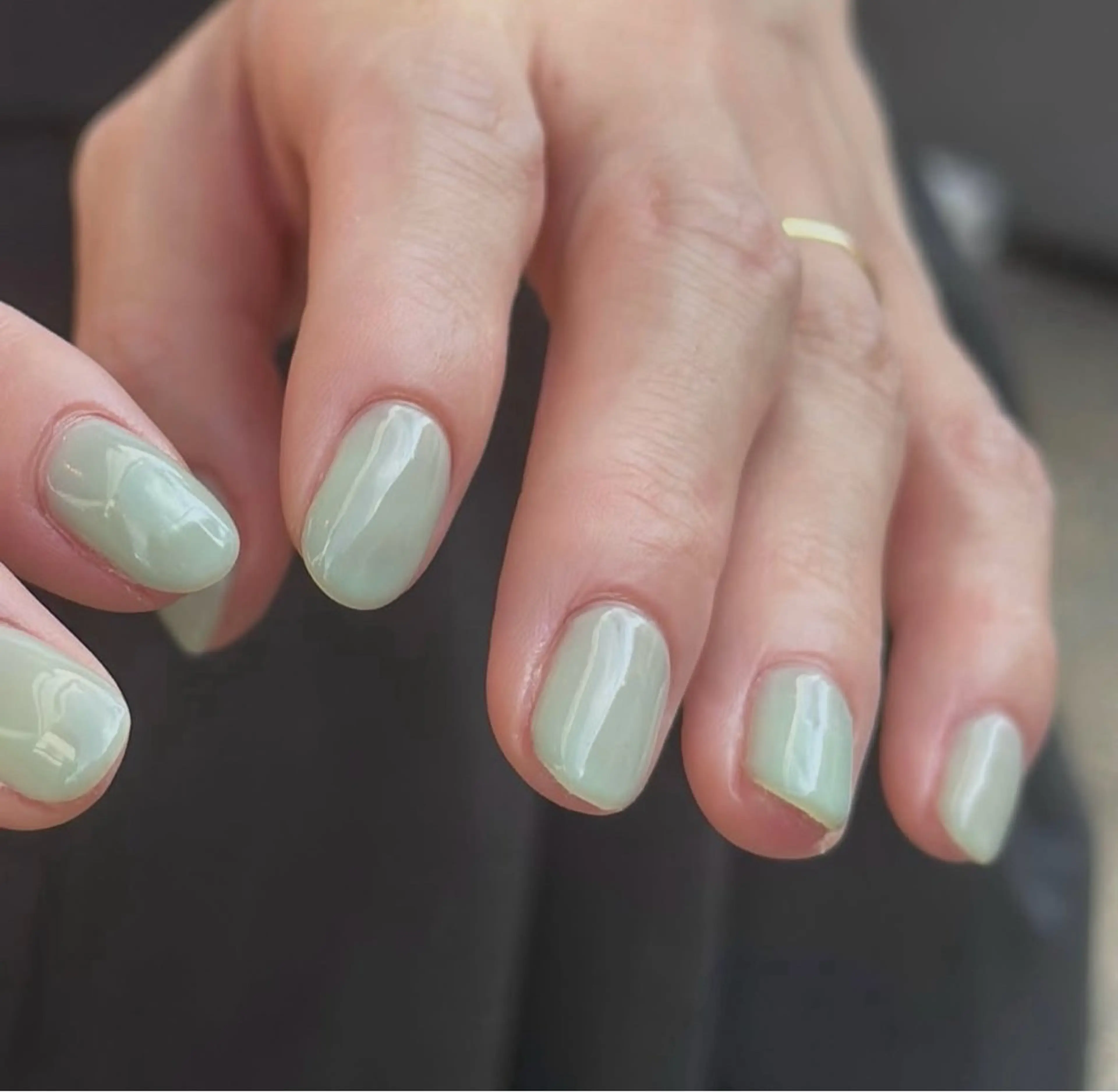 ワンカラー　ハンドネイル（オフなし）の写真