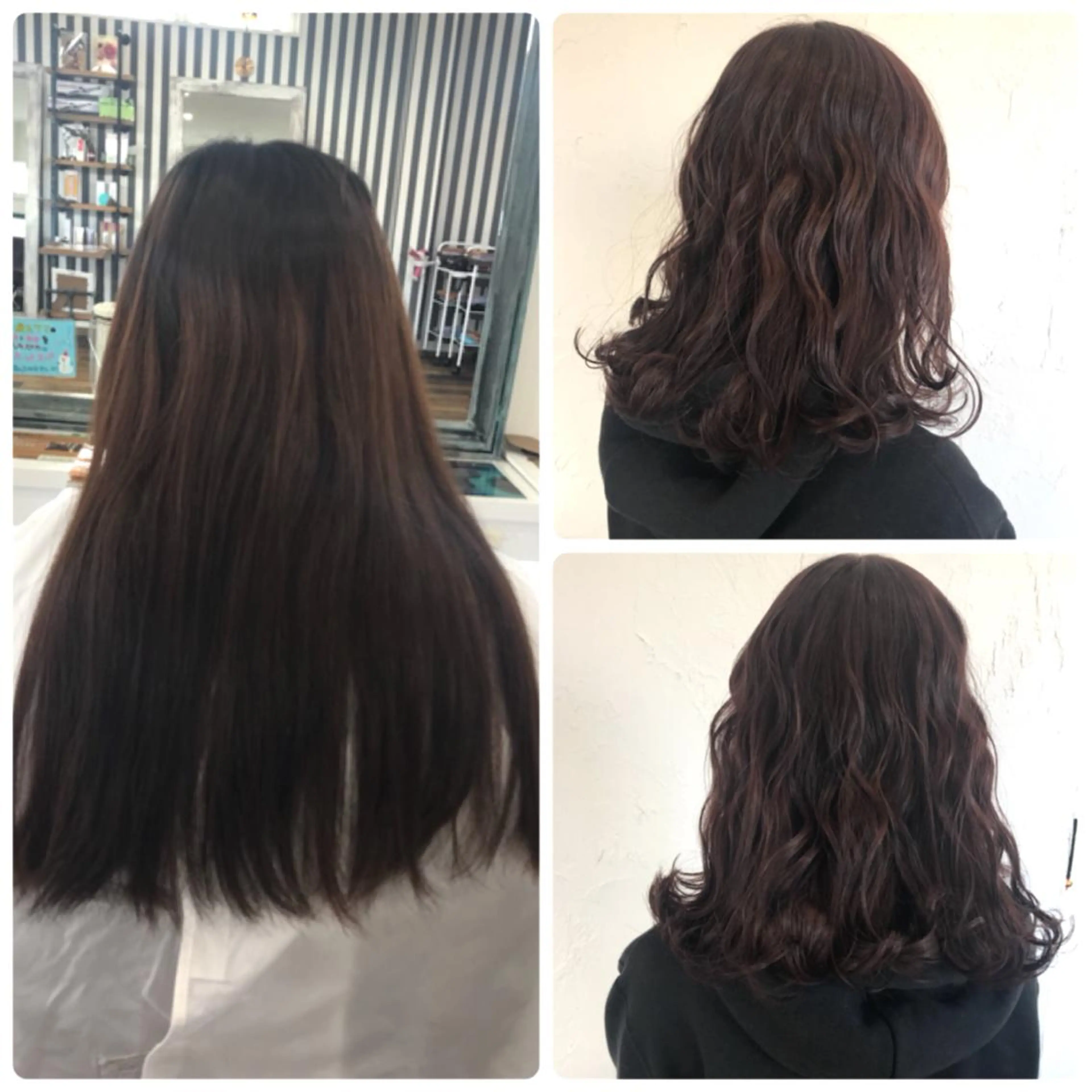 セミロング カラー ヘアアレンジ 透明感カラー バイオレットカラー 美容室 ソンリエのヘアスタイル