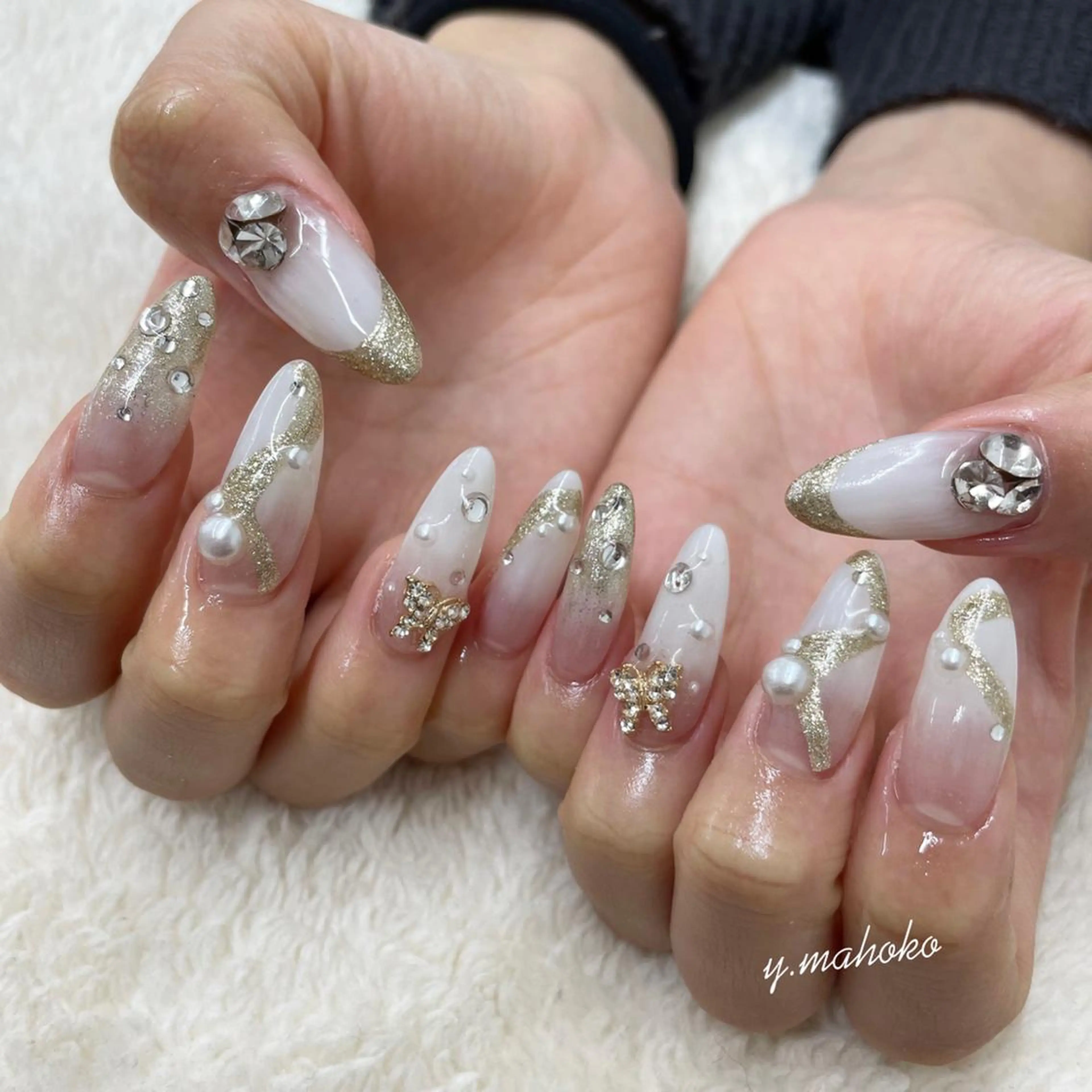 ネイル ハンドネイル She nail studio 原宿所属・パラジェル有/ スカルプ/mahoのネイルデザイン