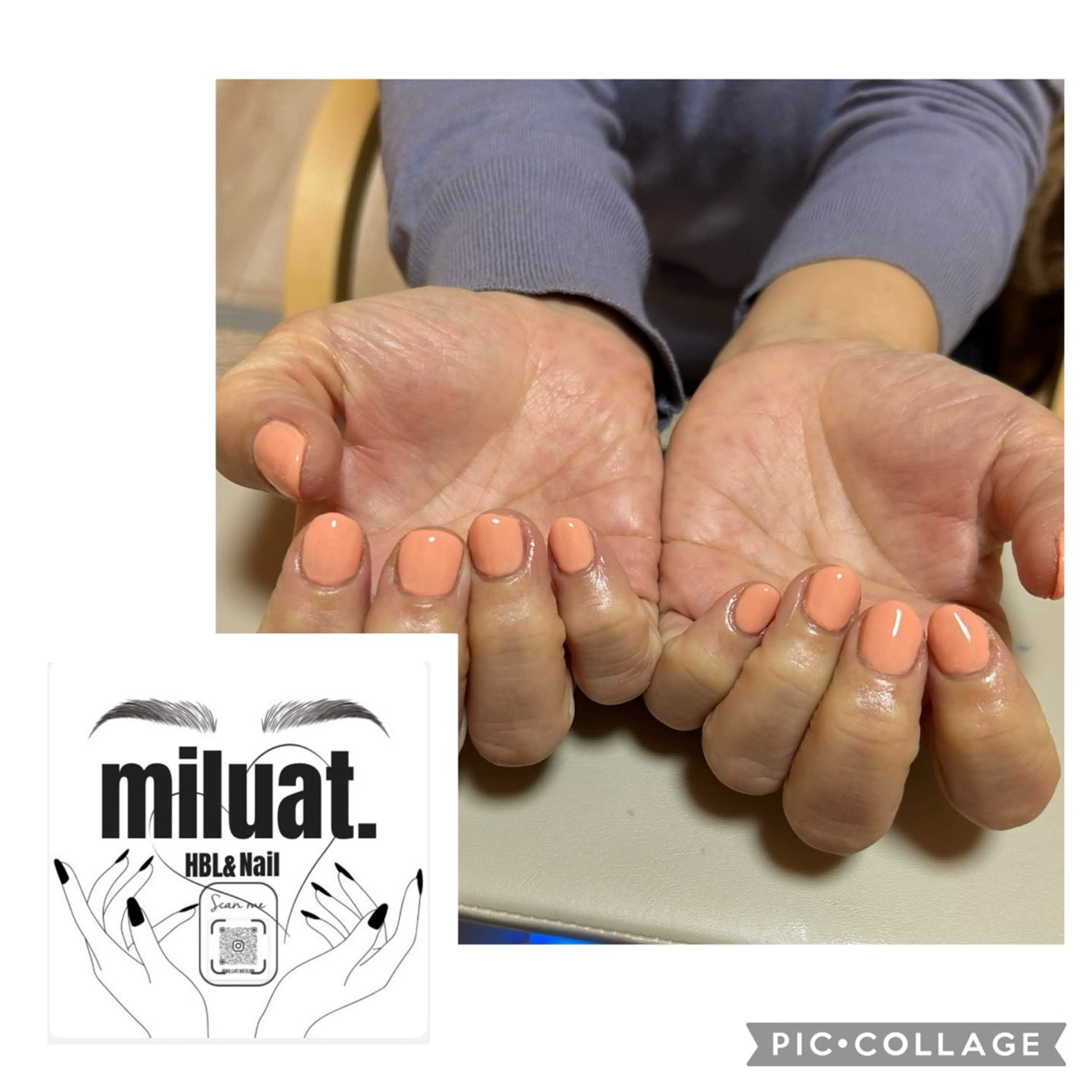 ネイル ワンカラーネイル 北嶋 愛未の眉毛・アイブロウイメージ