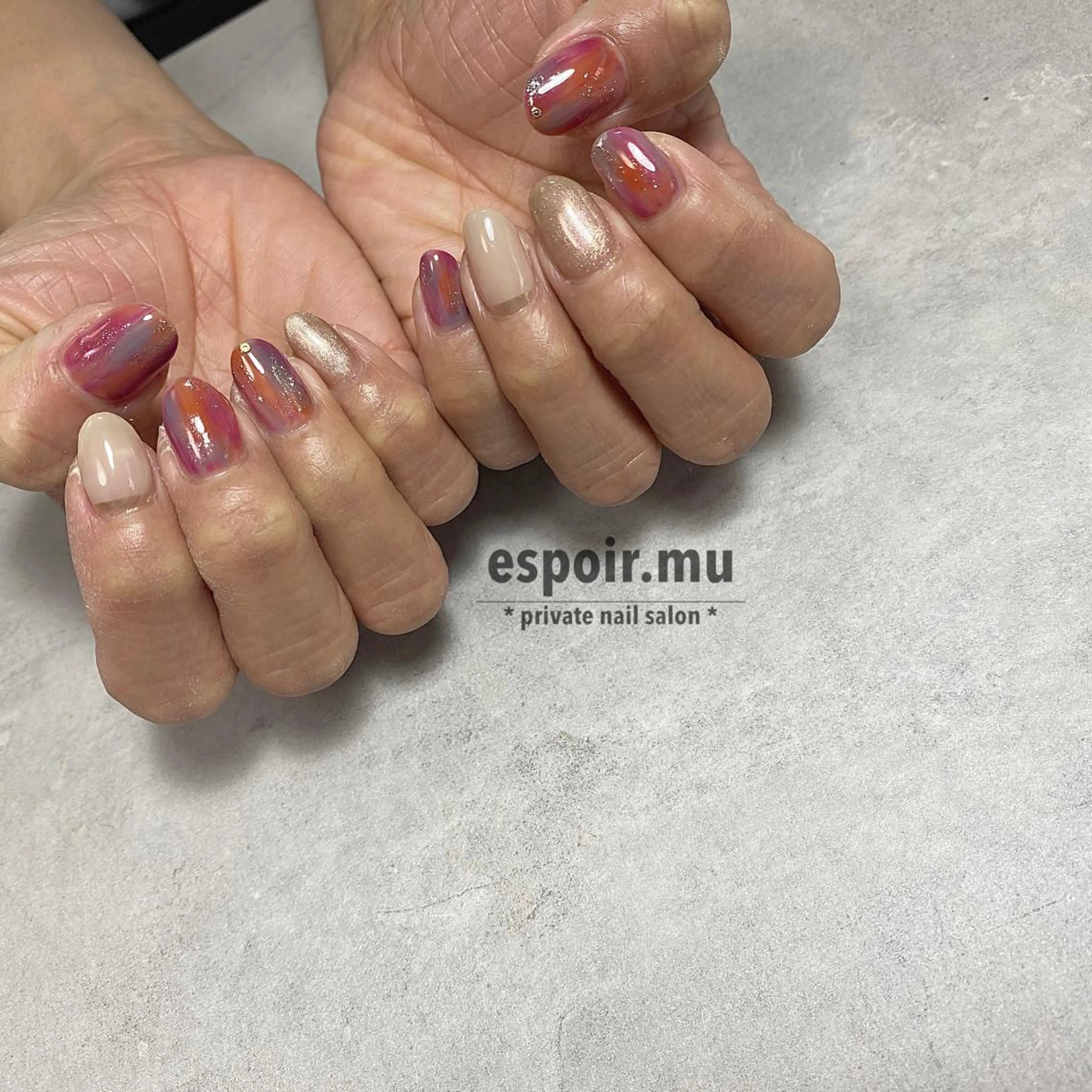 ショート ネイル espoir. muのネイルデザイン