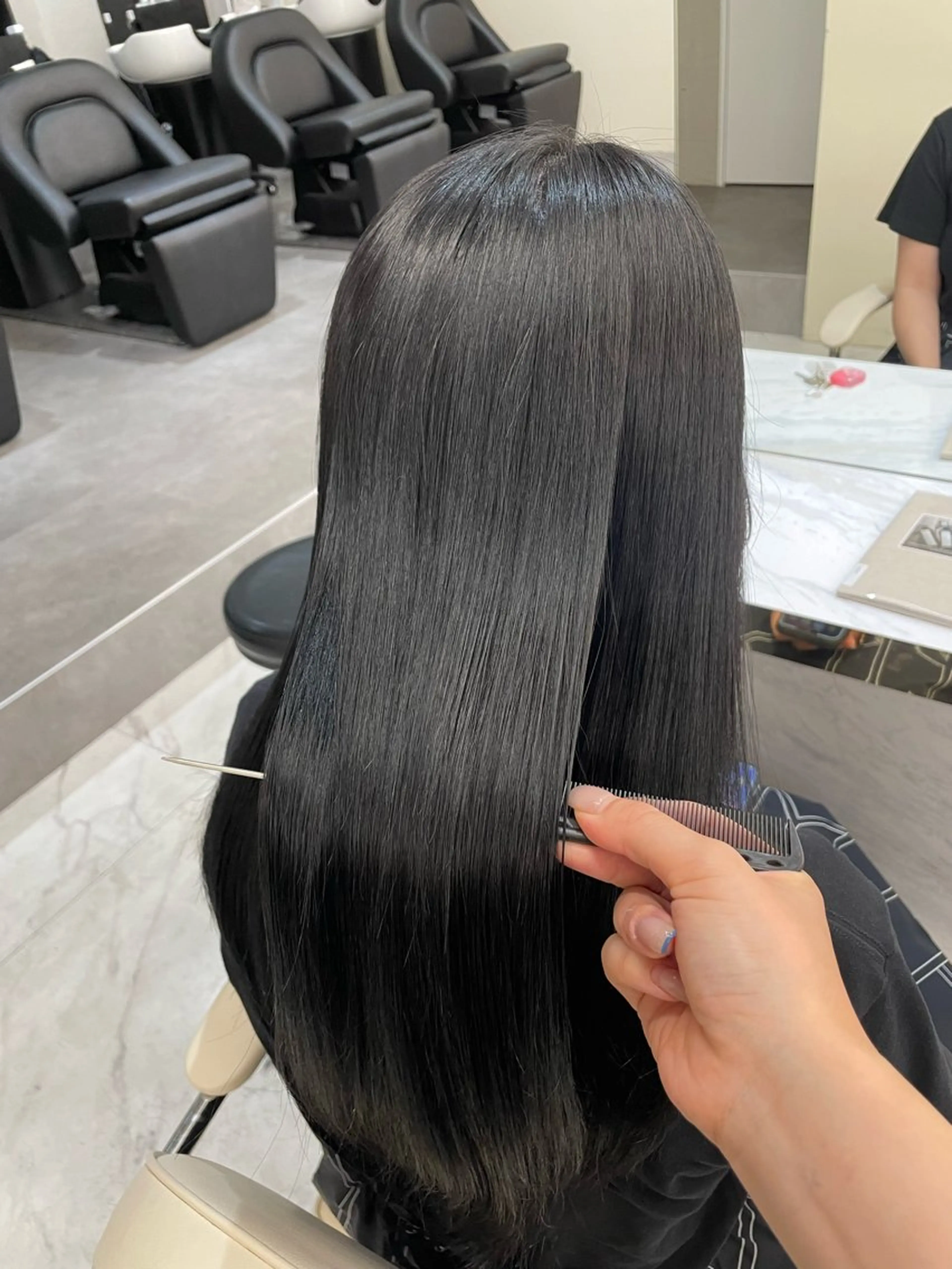 セミロング 縮毛矯正 トリートメント ｅｒｉ 🧴🫧のヘアスタイル