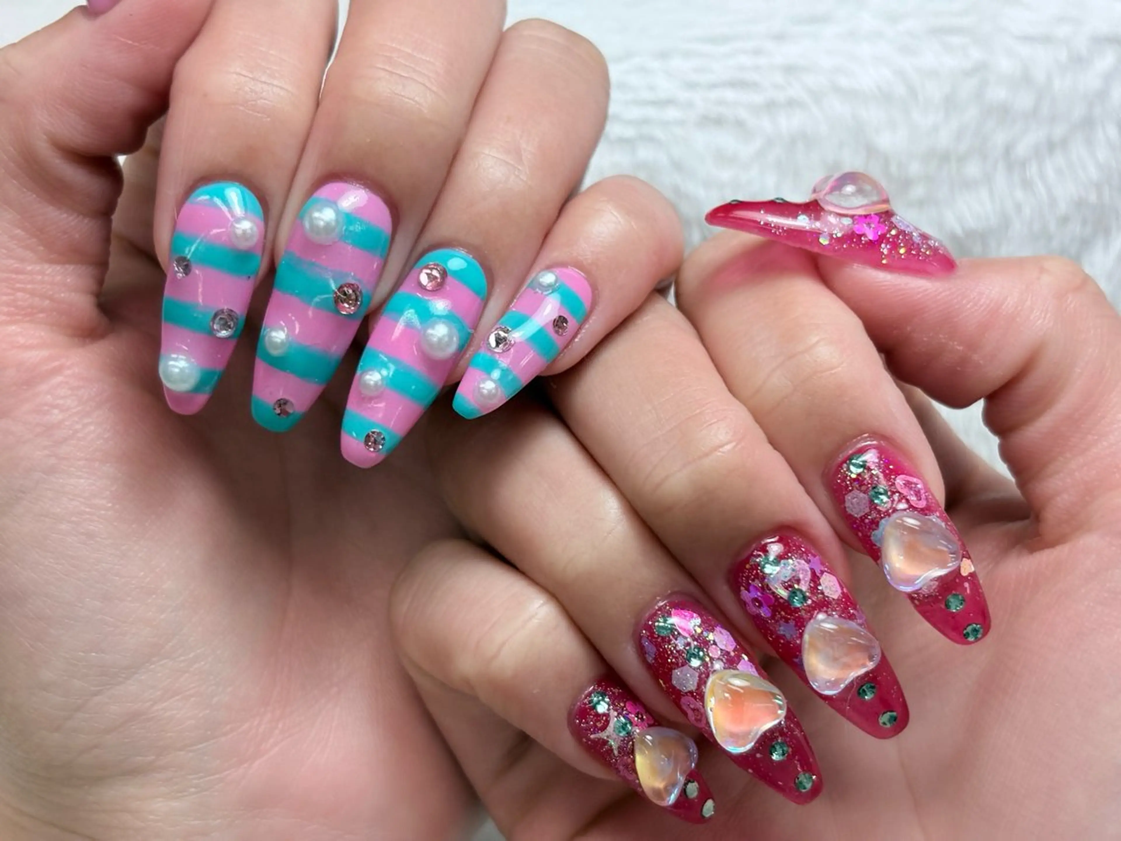 ネイル ハンドネイル FlyingSeep 🐑kaho💟🌈のネイルデザイン