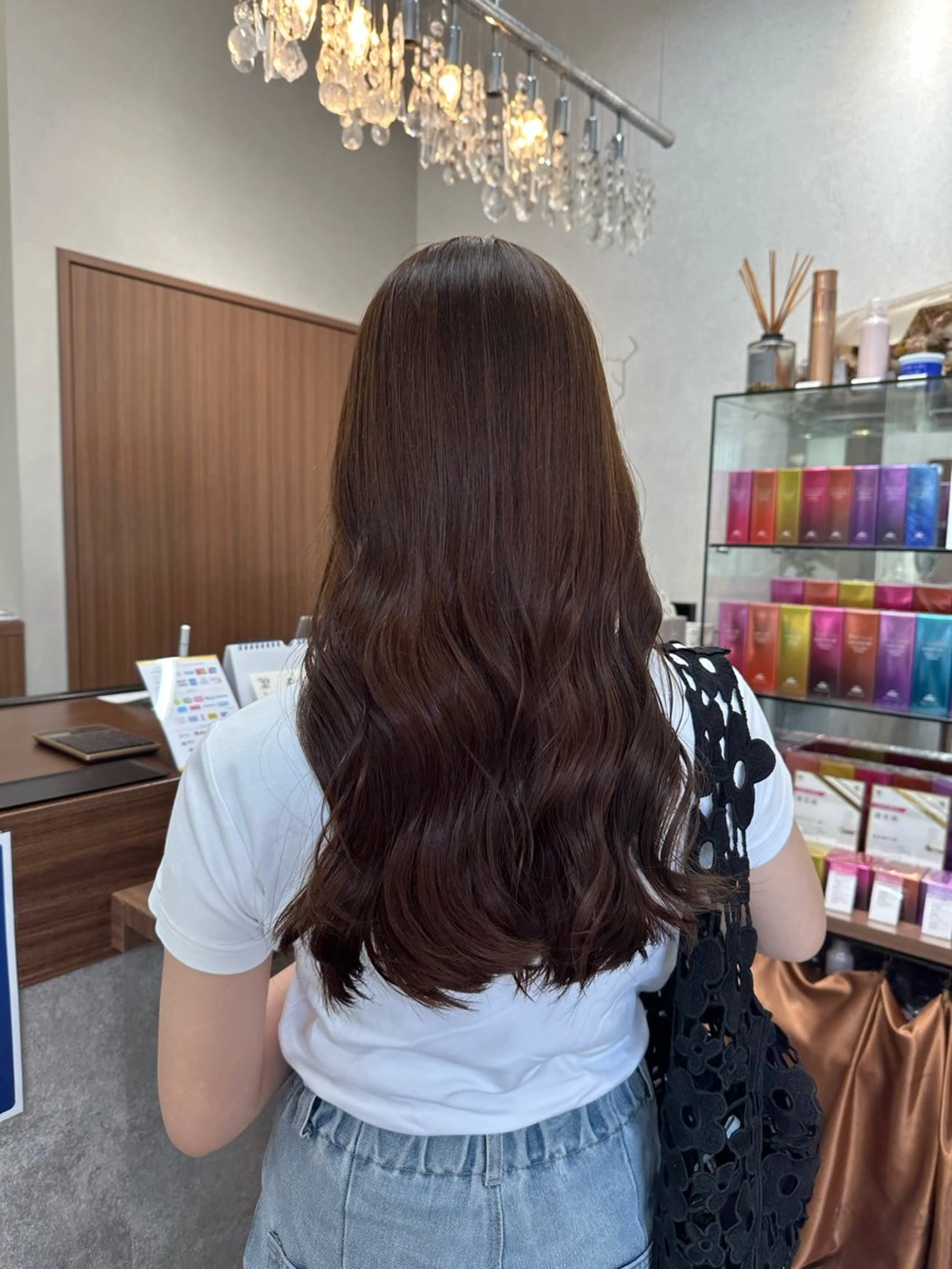 ロング カラー ブリーチ ダブルカラー ブリーチなしカラー nao/福岡美容室 パーマ/ボブパーマのヘアスタイル