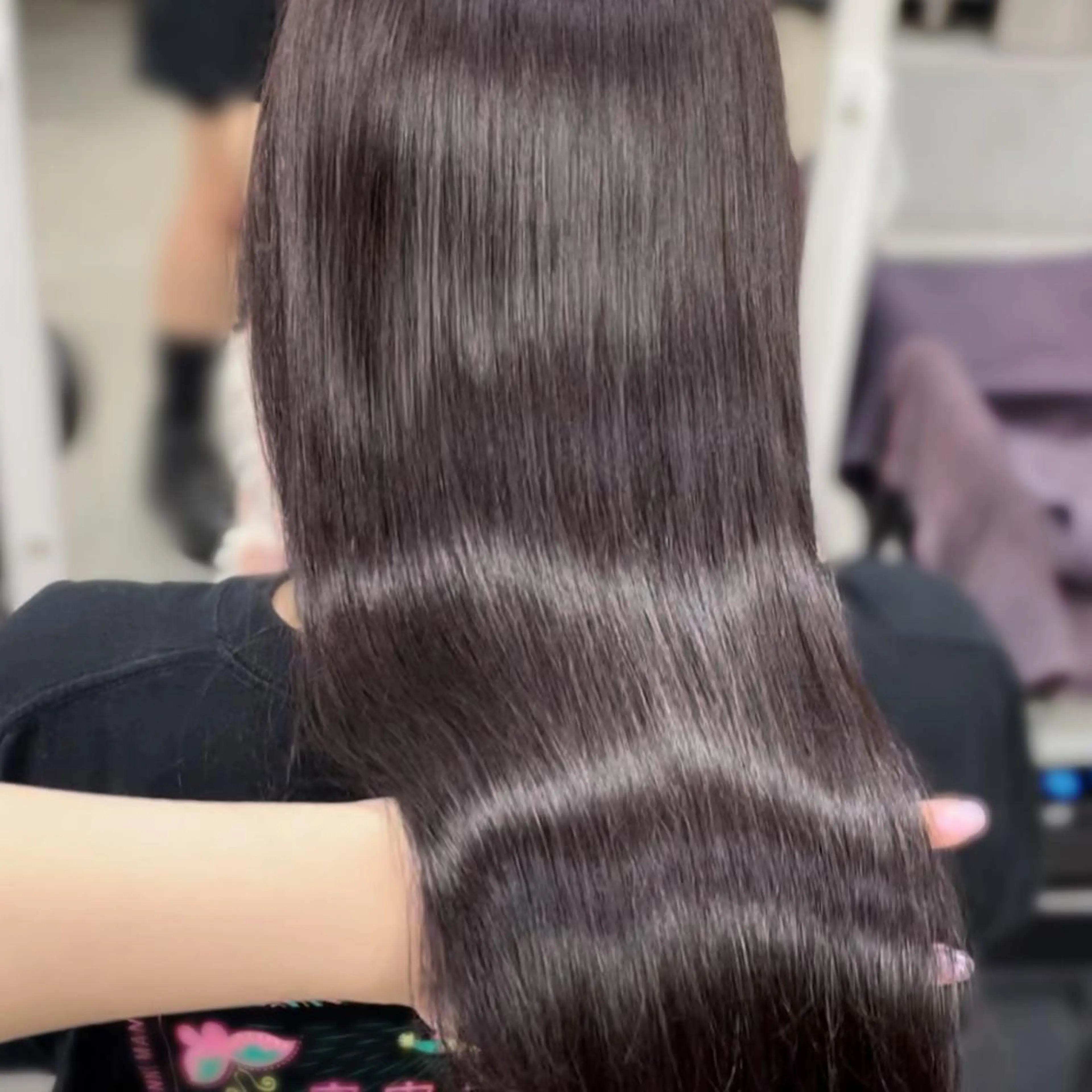 セミロング カラー 表参道♡暗髪^ྀི 艶カラー♡アユミのヘアスタイル