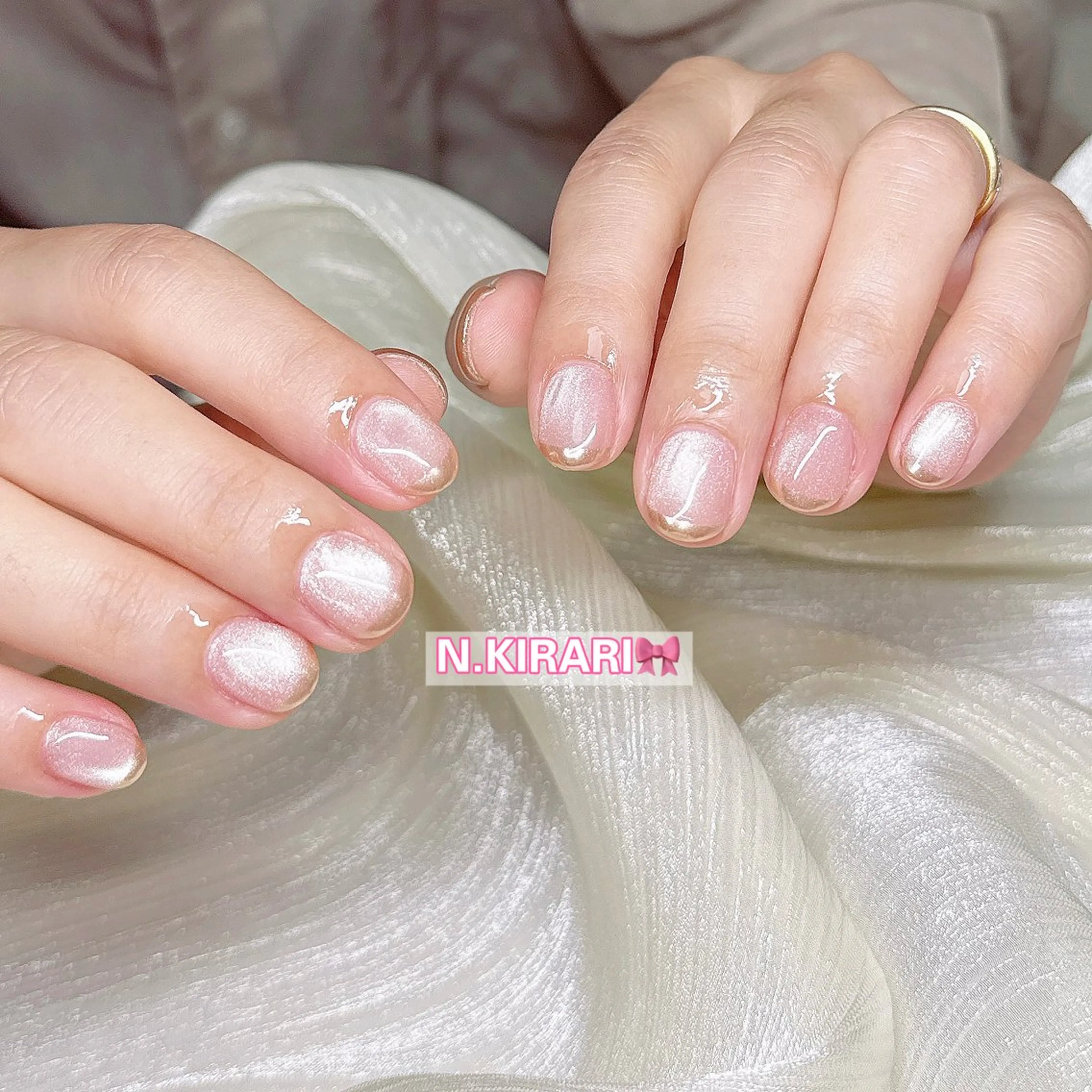 ネイル マグネットネイル ハンドネイル ハンドケア N.KIRARI nail salonのネイルデザイン