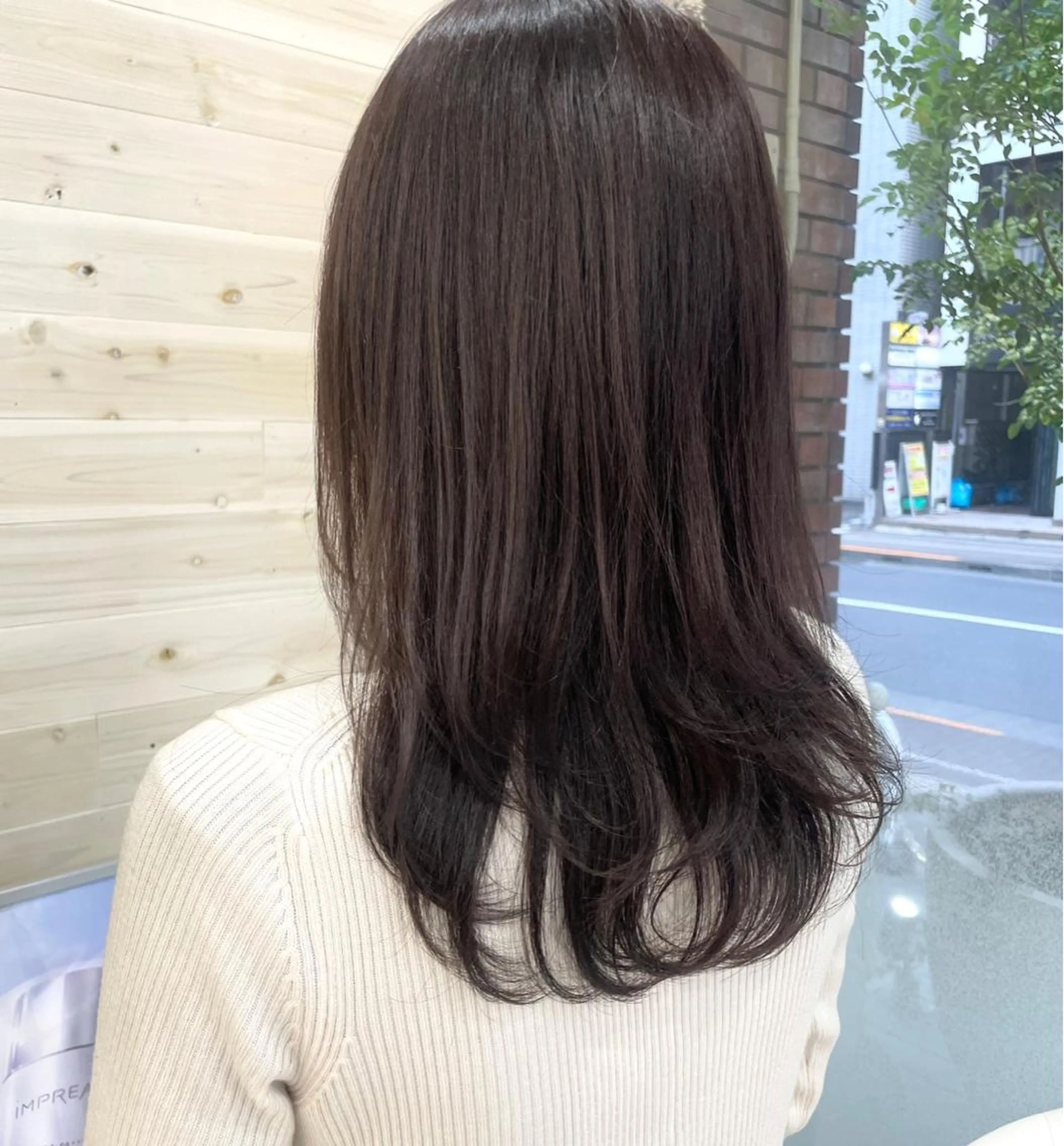 セミロング カラー ヘアアレンジ hana✿ /透明感カラーのヘアスタイル