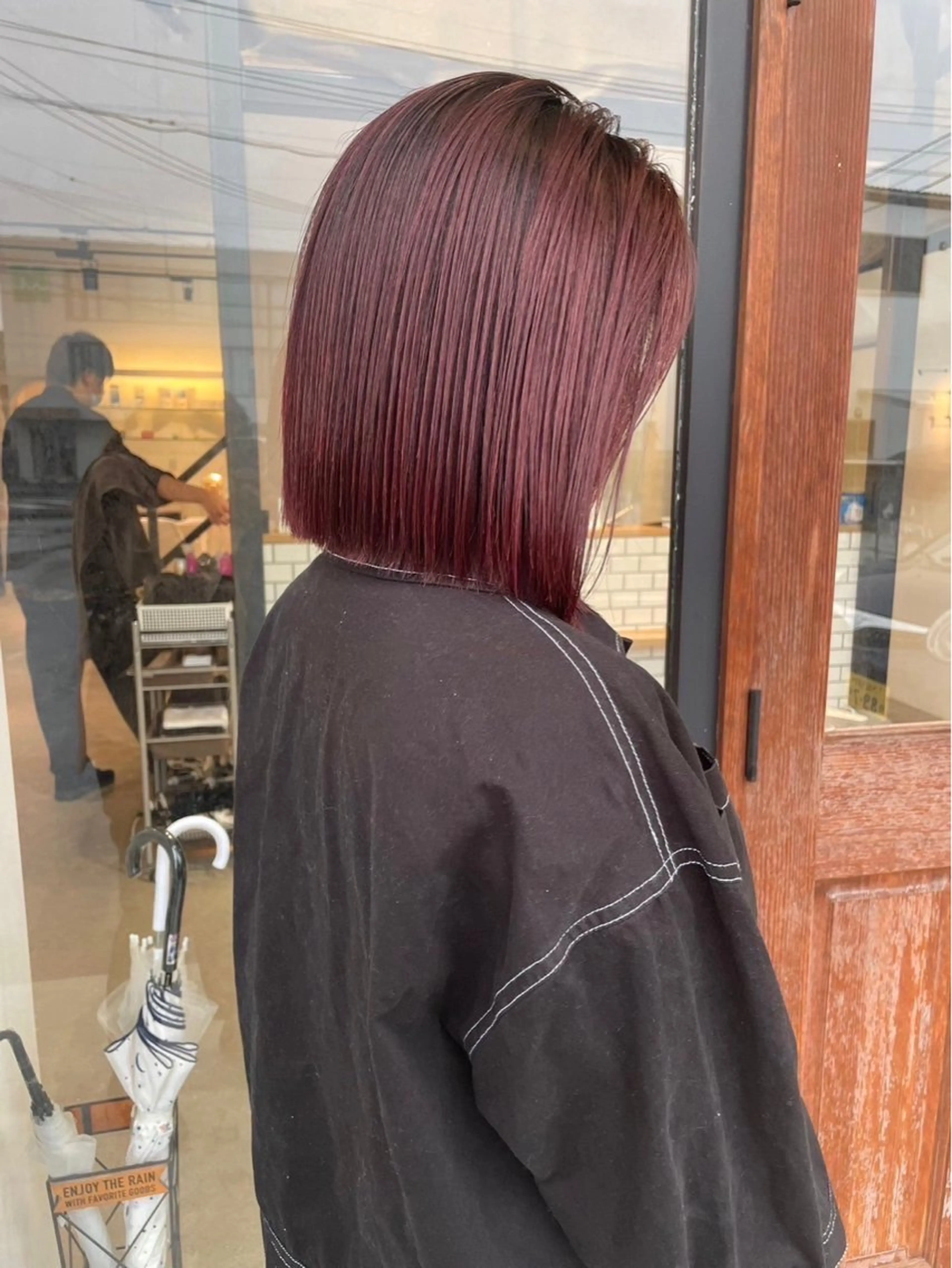 ショート 切りっぱなしボブ ボブ GRANDEUR 村越 捺稀のヘアスタイル