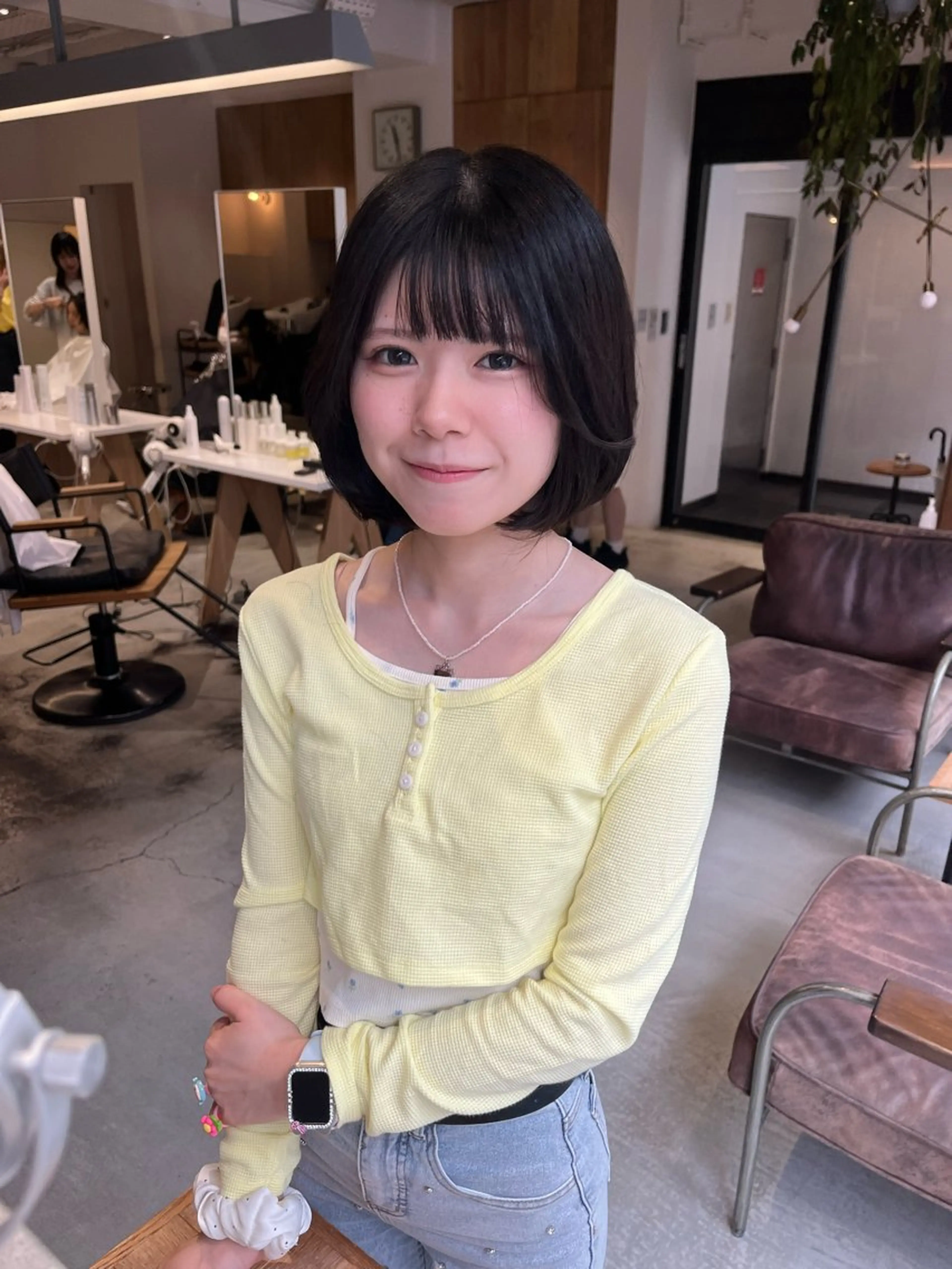 ミディアム タンバルモリ Yamamoto Hana/京都美容室のヘアスタイル