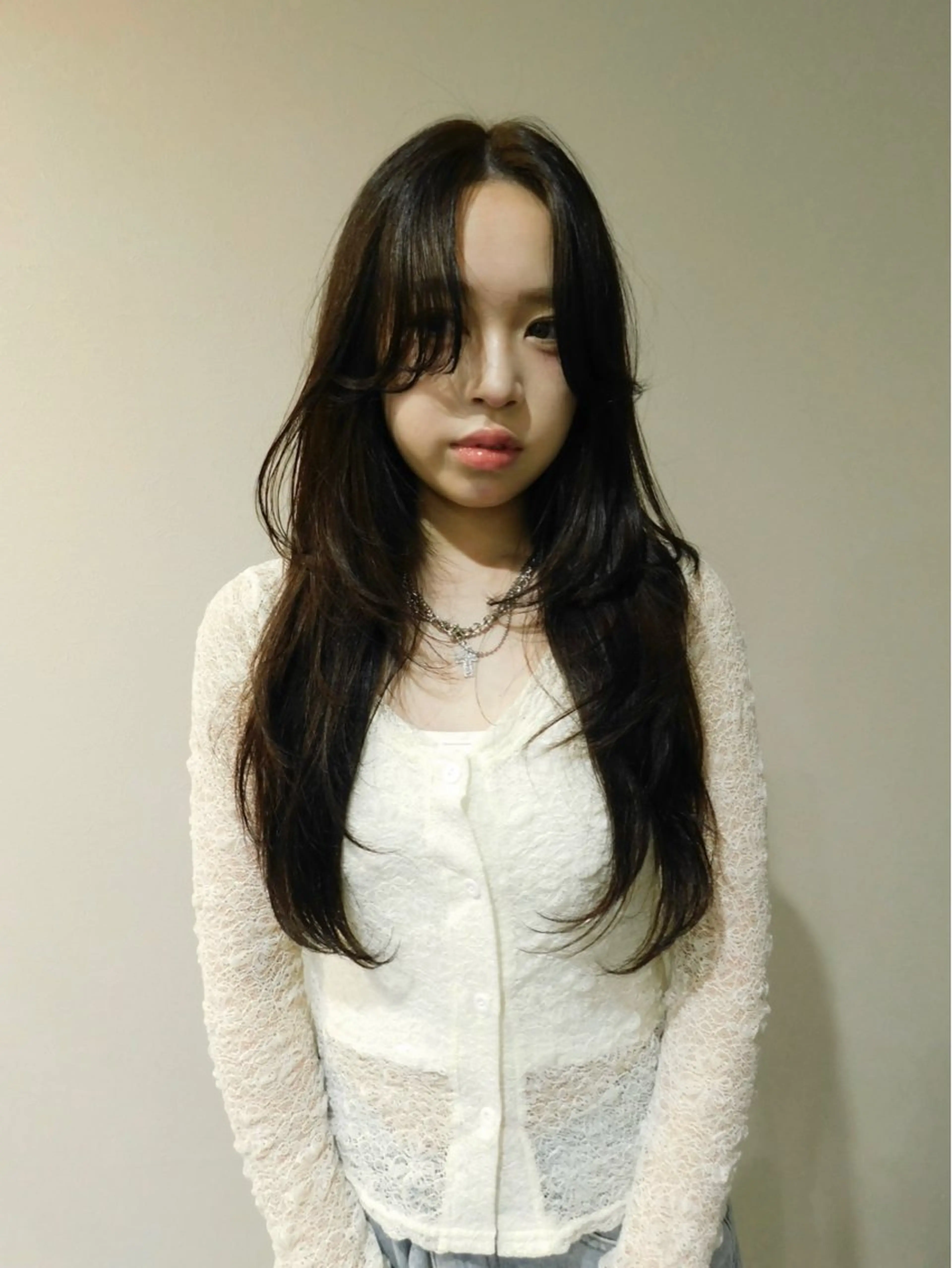 ロング カラー カット ヘアカラー neneka レイヤーカット🍀のヘアスタイル