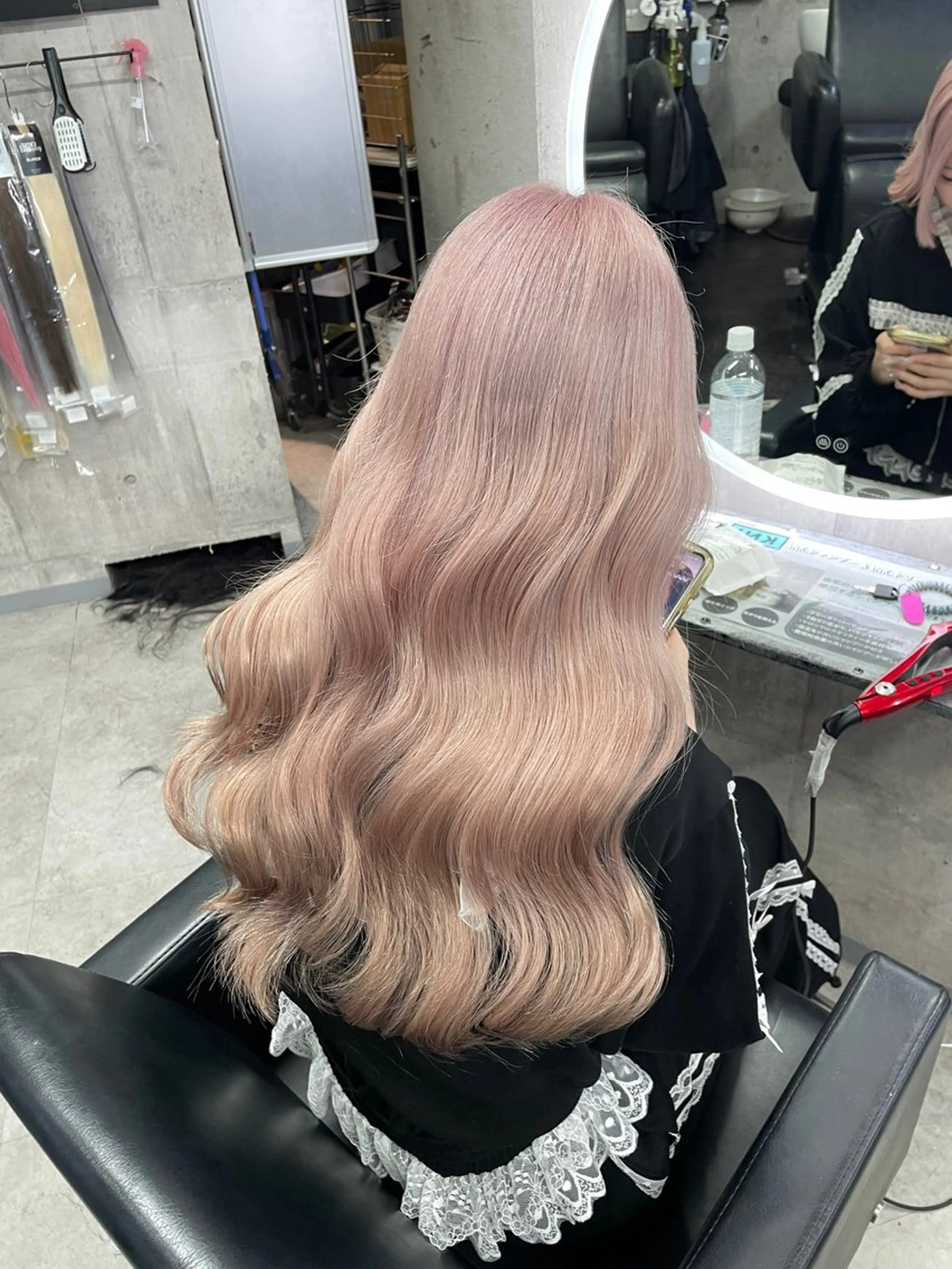 ロング カラー ブリーチ 透明感カラー デザインカラー ダブルカラー ピンクカラー ヘアカラー トリートメント ヘアセット 🌟ブリーチ/ボブ/ レイヤー渋谷☀️のヘアスタイル