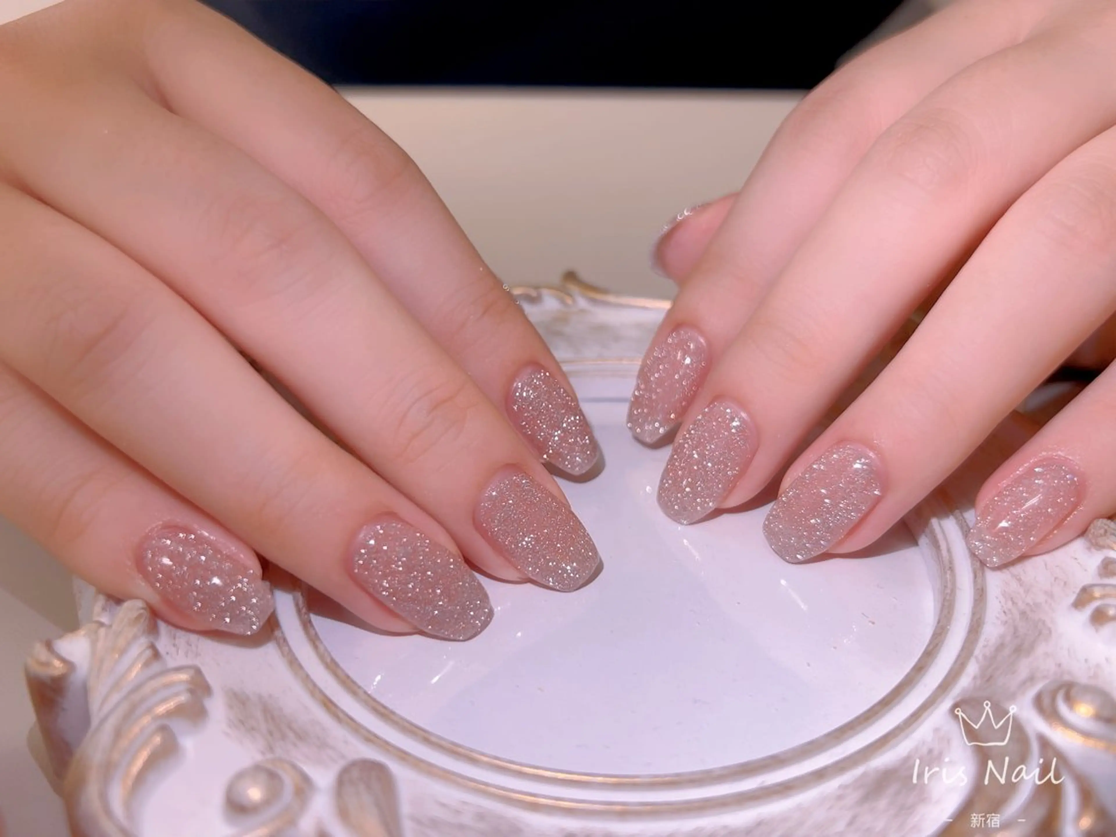 ネイル フレンチネイル ジェルネイル グラデーション 韓国ネイル マグネットネイル 【長さ出し】 IRIS NAILのネイルデザイン