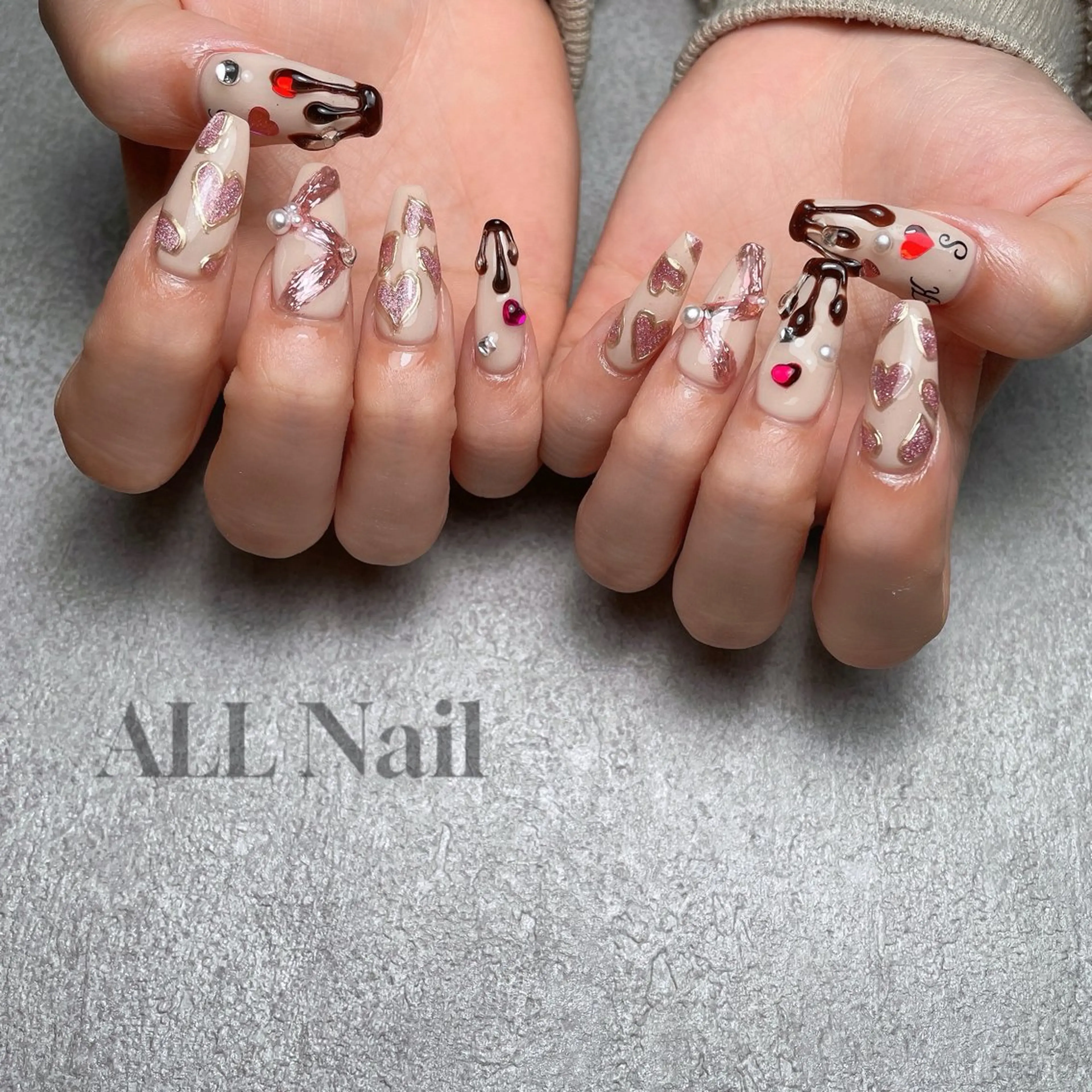ネイル 長さ出し バレンタイン ALL Nail &whiteningのその他イメージ