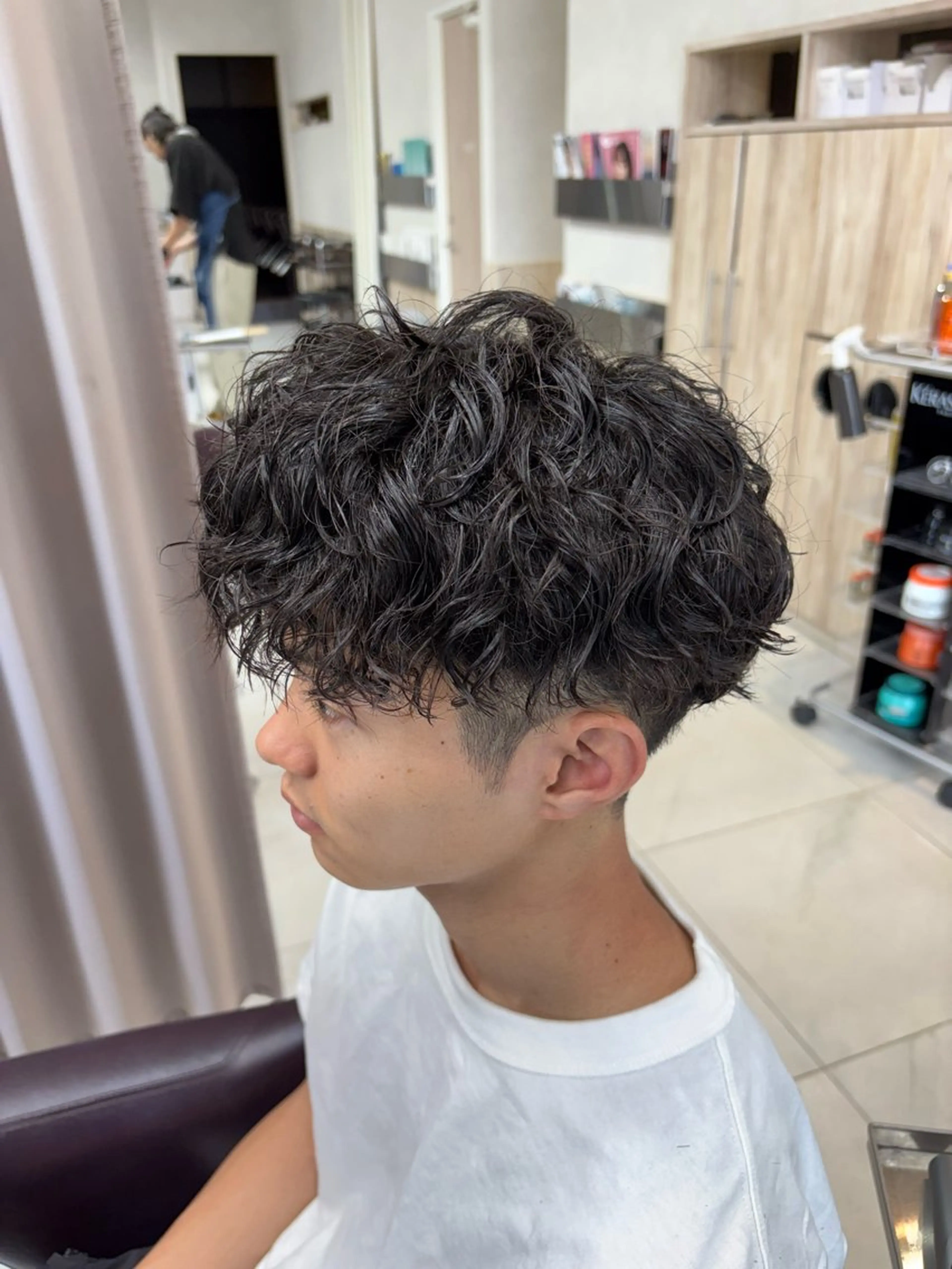 ショート メンズ カット パーマ GRANDEUR ryuのヘアスタイル