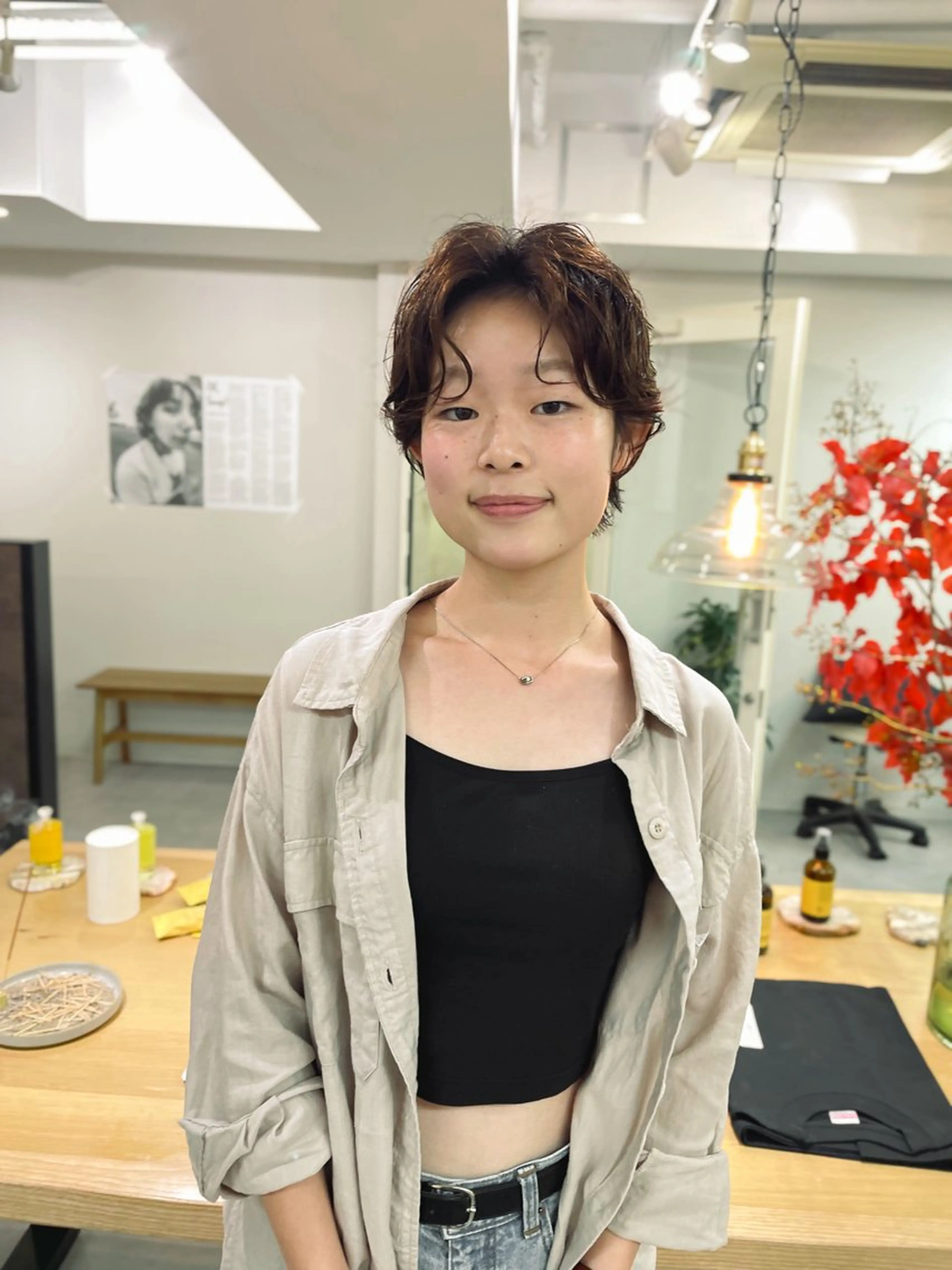 ショート パーマ ショートヘア カット パーマ パーマ＊ 顔まわり似合わせのヘアスタイル