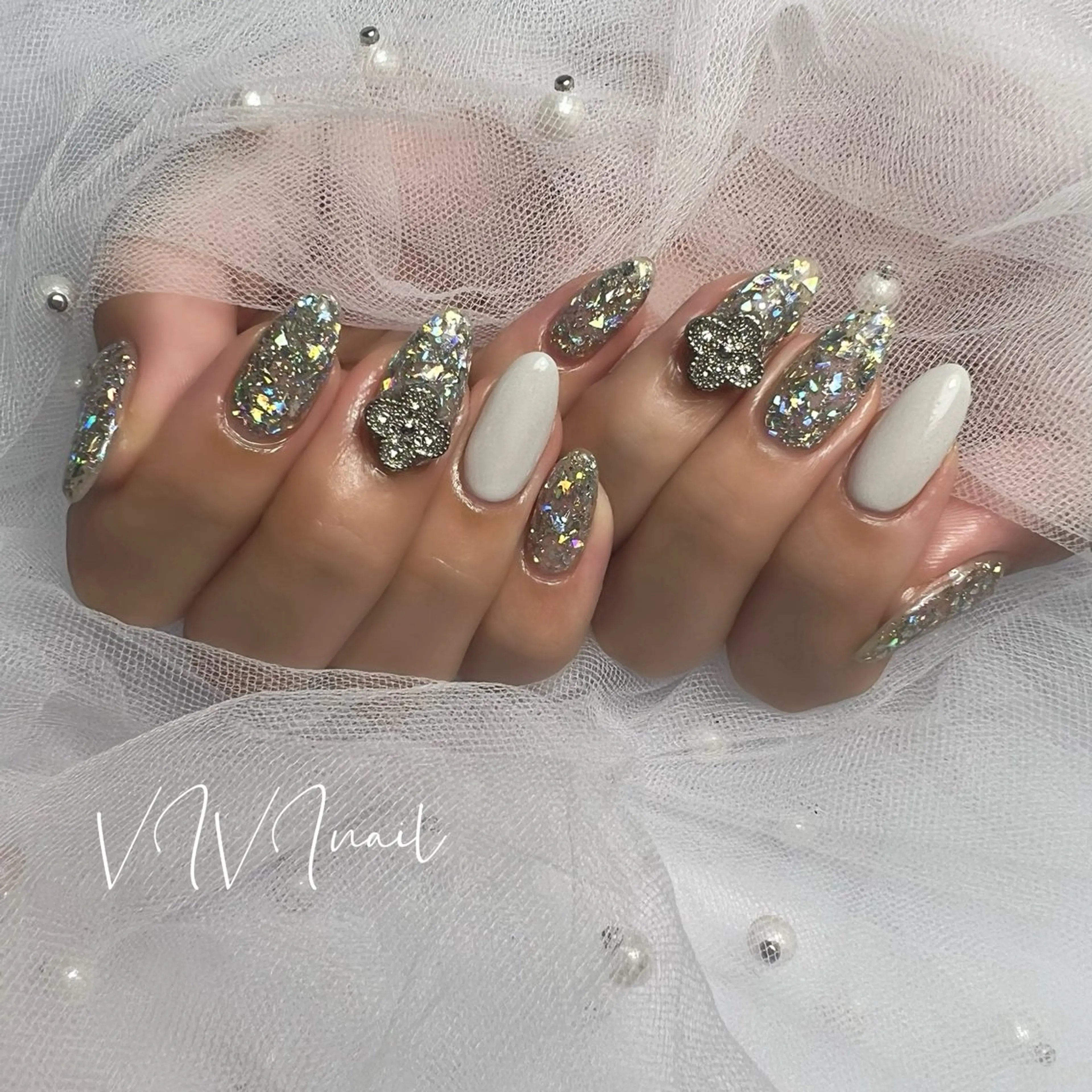 ネイル ラメ(グリッター) ハンドネイル vivi nailのネイルデザイン
