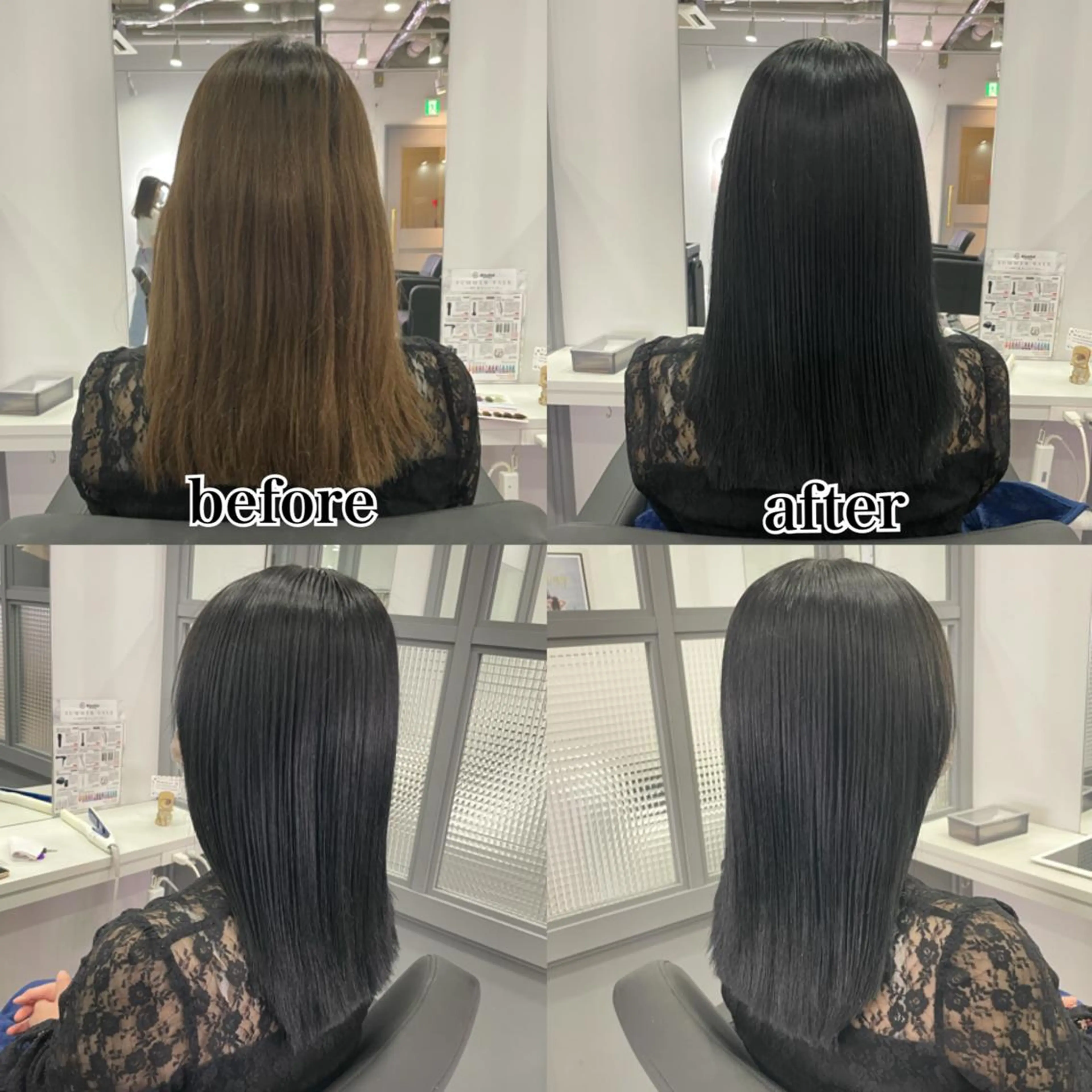 セミロング カラー 髪質改善縮毛矯正 kosuke_IJKのヘアスタイル