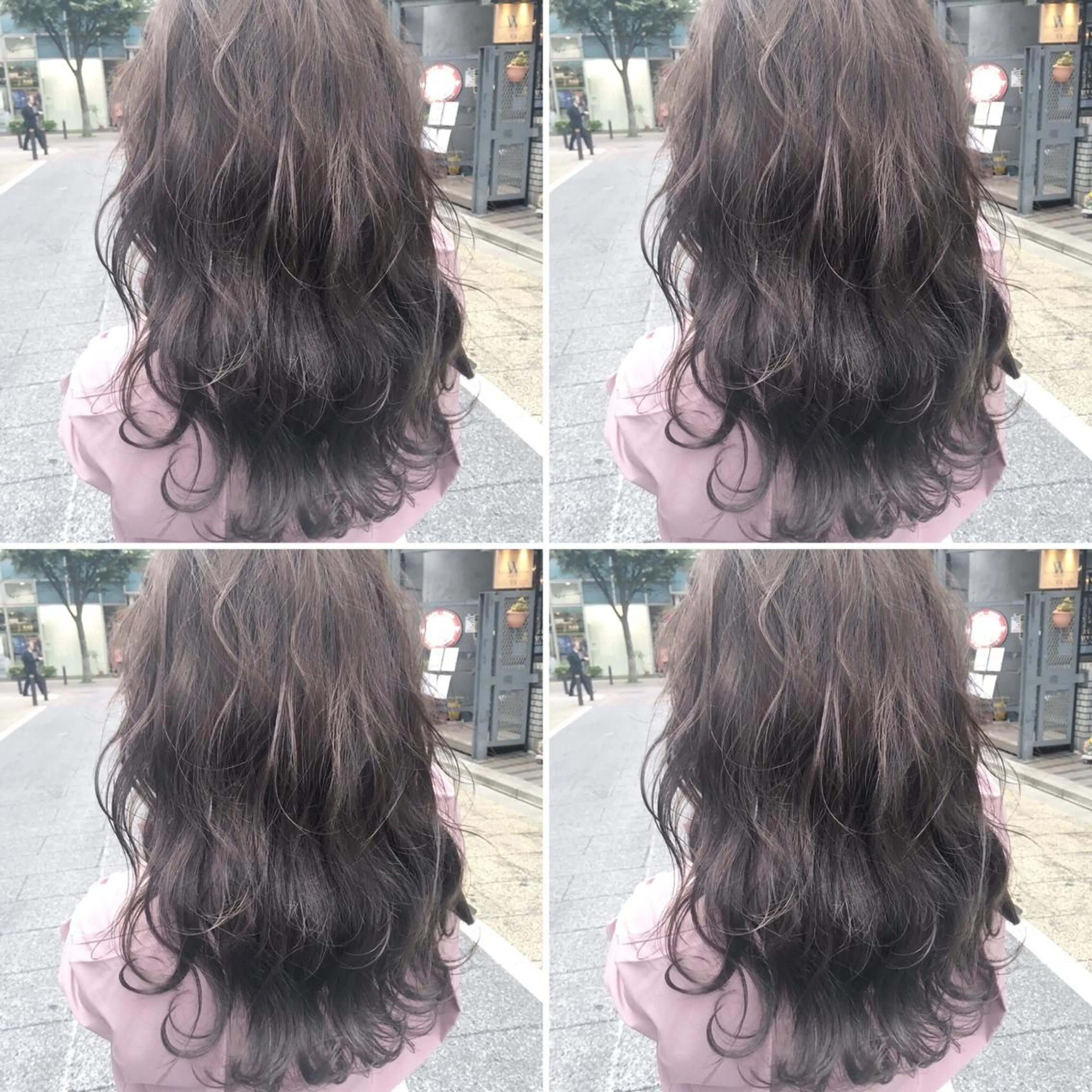 セミロング カラー アディクシーカラー アクアカラー バレイヤージュ ブリーチ ケアブリーチ 【美髪矯正】【スト カール】小野村翔太のヘアスタイル