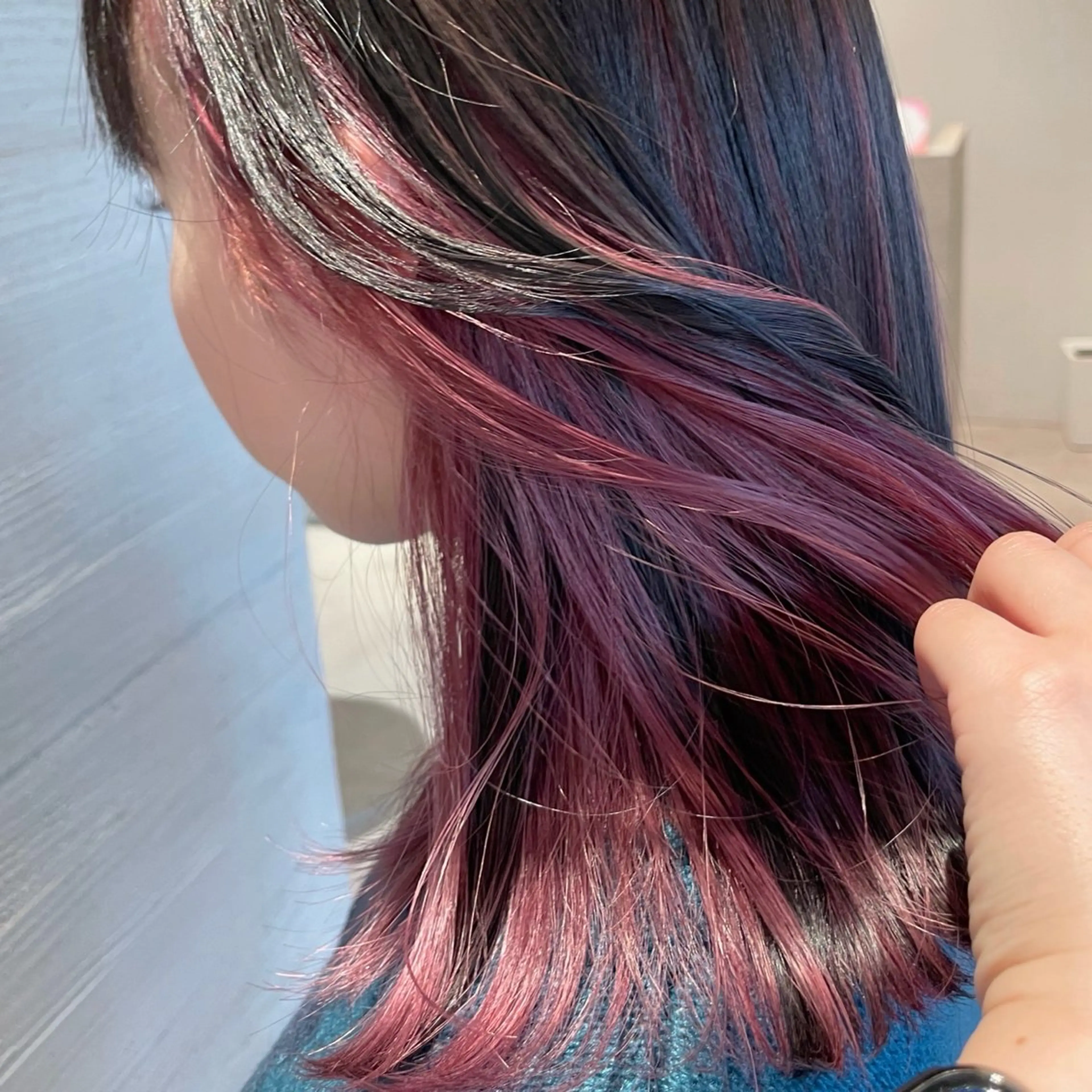 ミディアム カラー ピンクカラー ヘアカラー .⋆⟡💖 Marin💖⟡⋆.のヘアスタイル