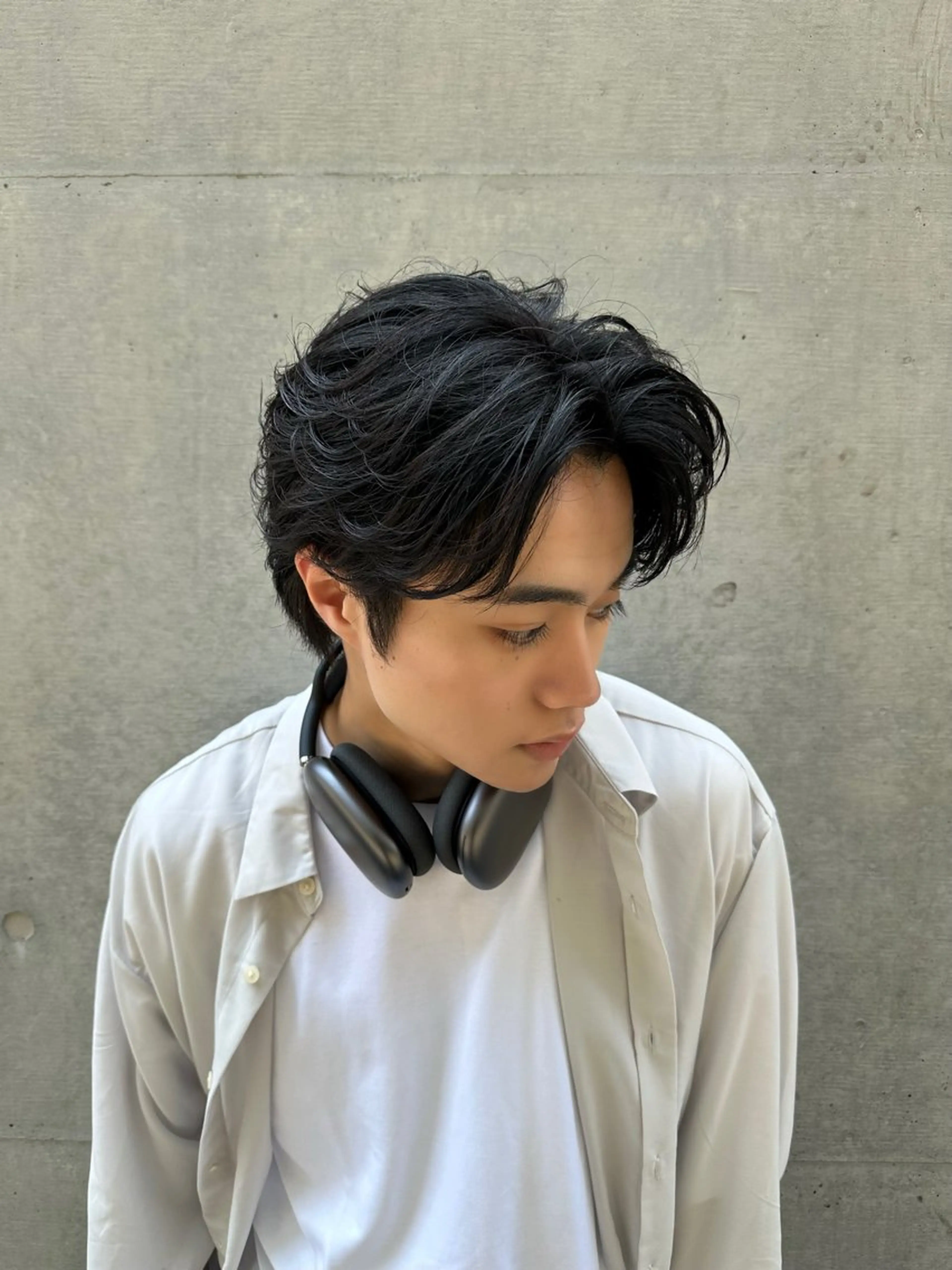 パーマ メンズ メンズカット/ フェザーパーマ/げんのヘアスタイル