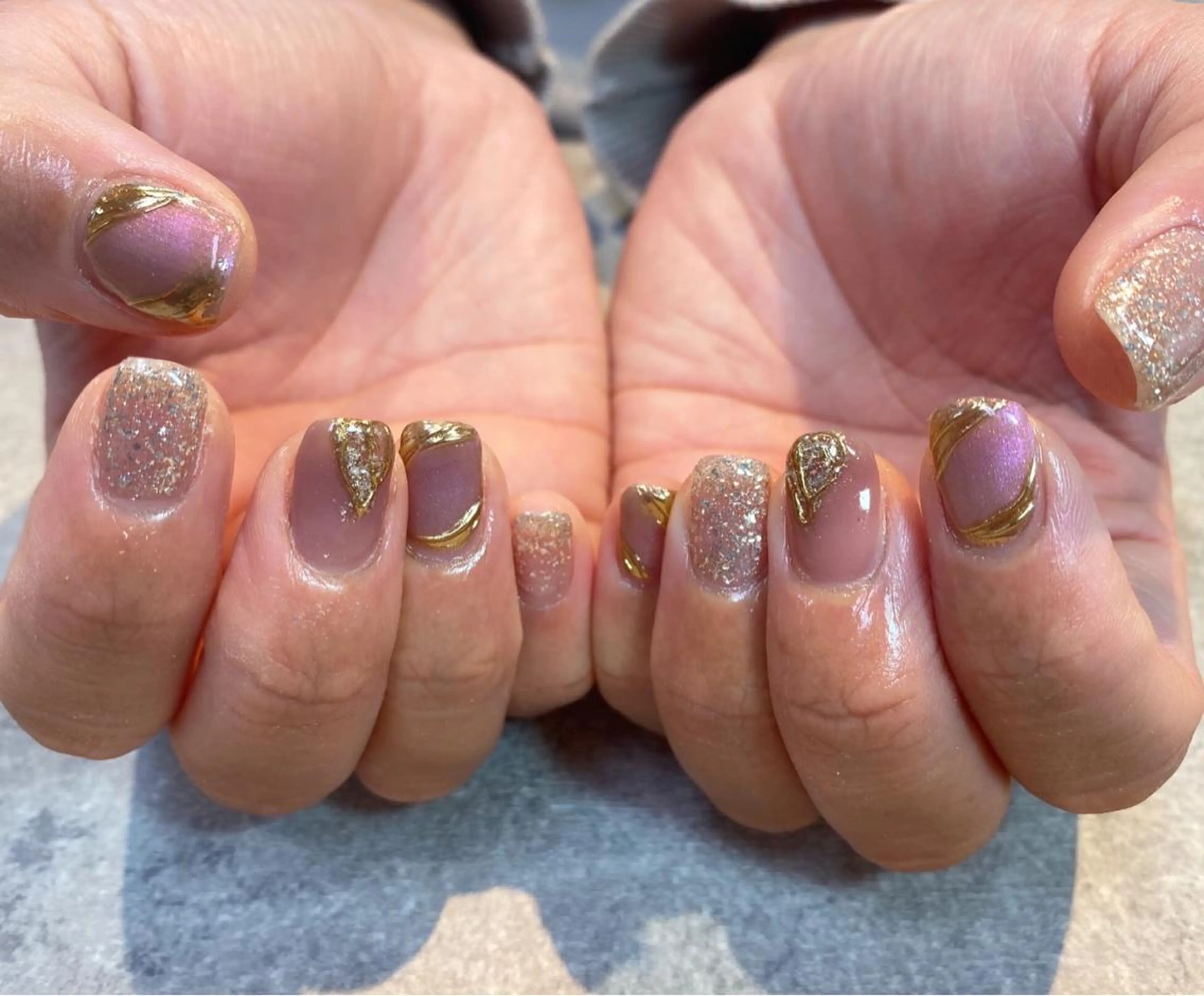 ネイル マグネットネイル ニュアンスネイル ハンドネイル ハンドケア FASTNAIL PLUS 新宿店のネイルデザイン