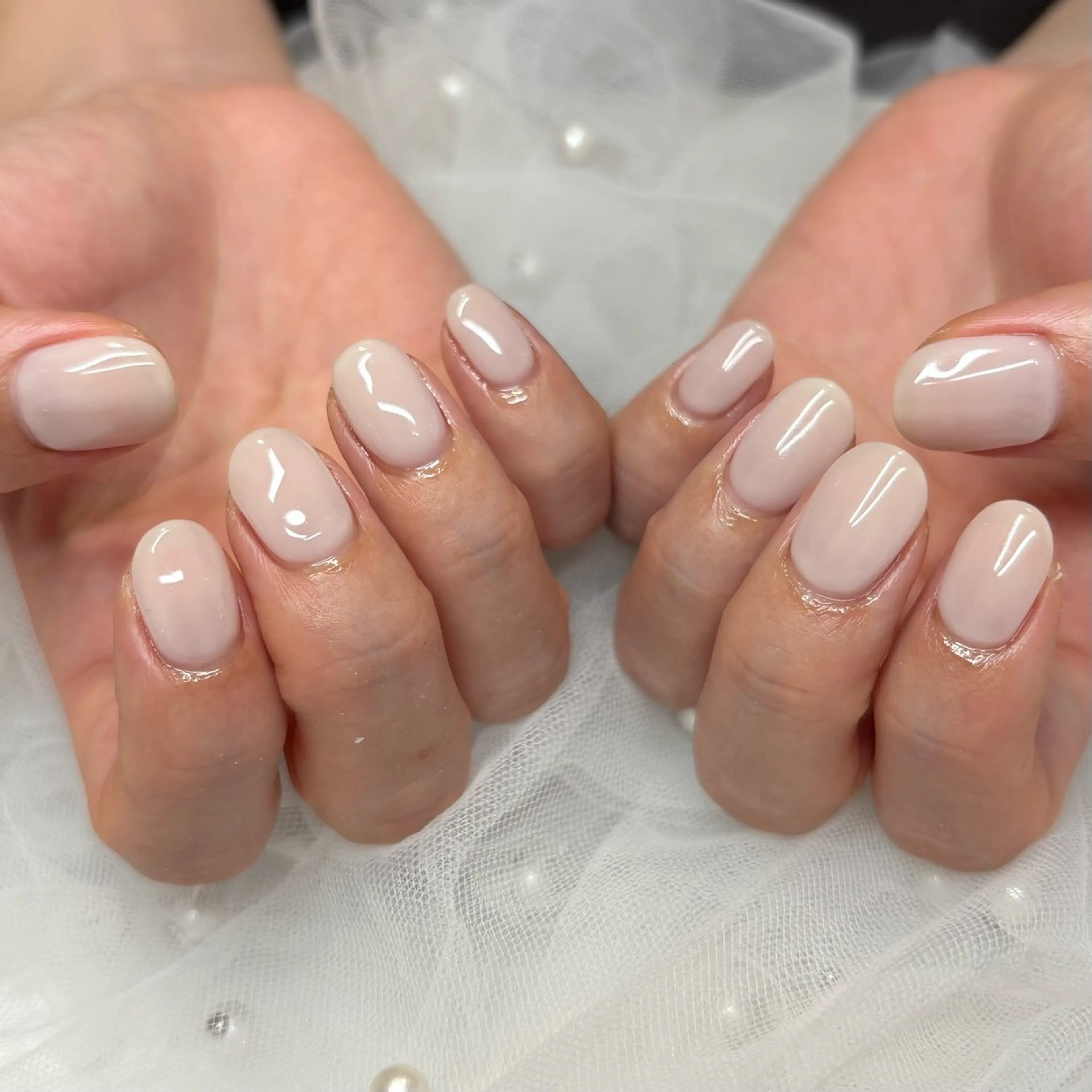 ネイル ワンカラーネイル ハンドネイル 荒巻 めいのネイルデザイン