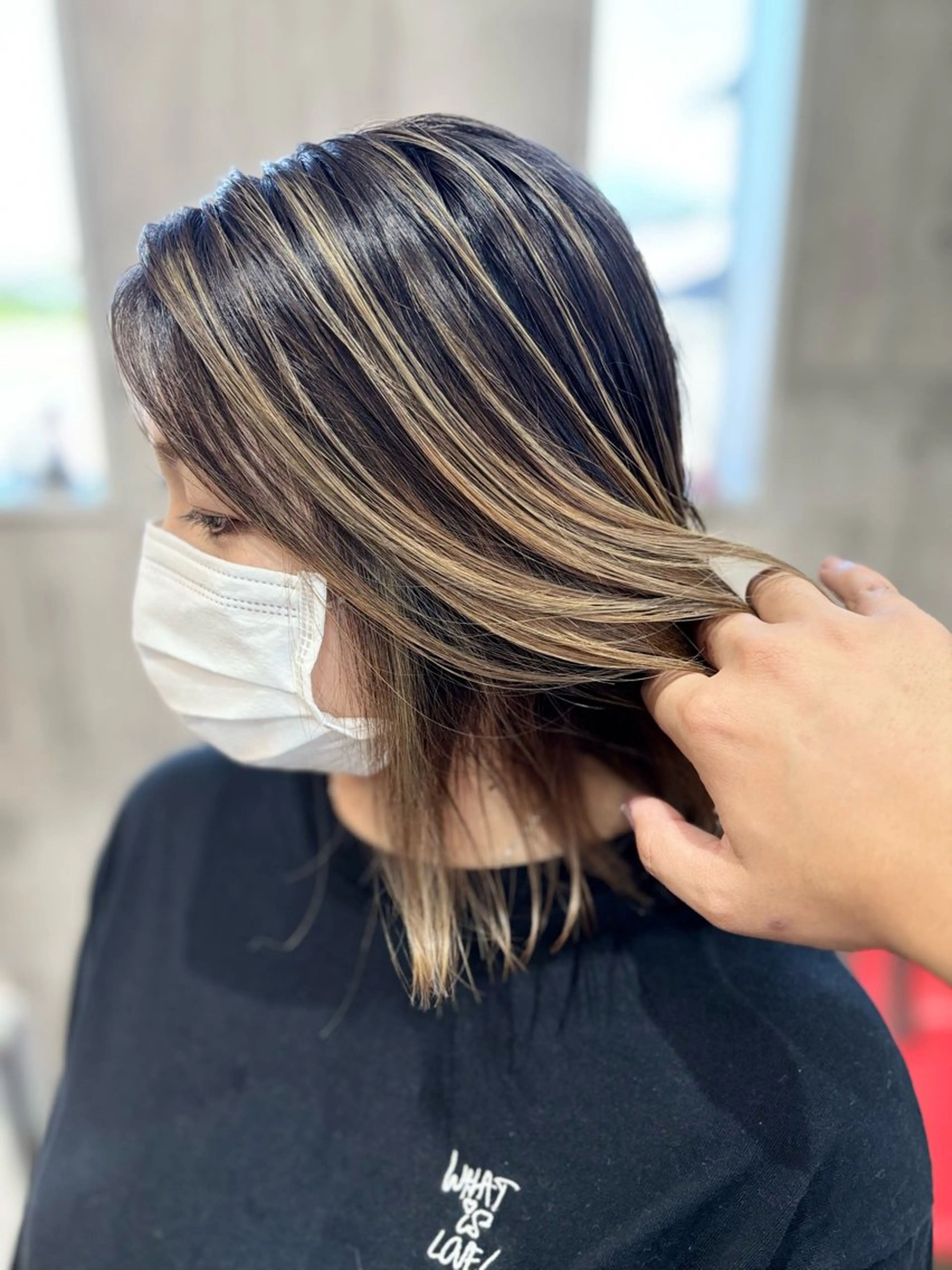 ショート 切りっぱなしボブ ボブ レイヤーカット カット ヘアカラー Welila by haku所属・Yuuki ウェリラバイハクのヘアスタイル