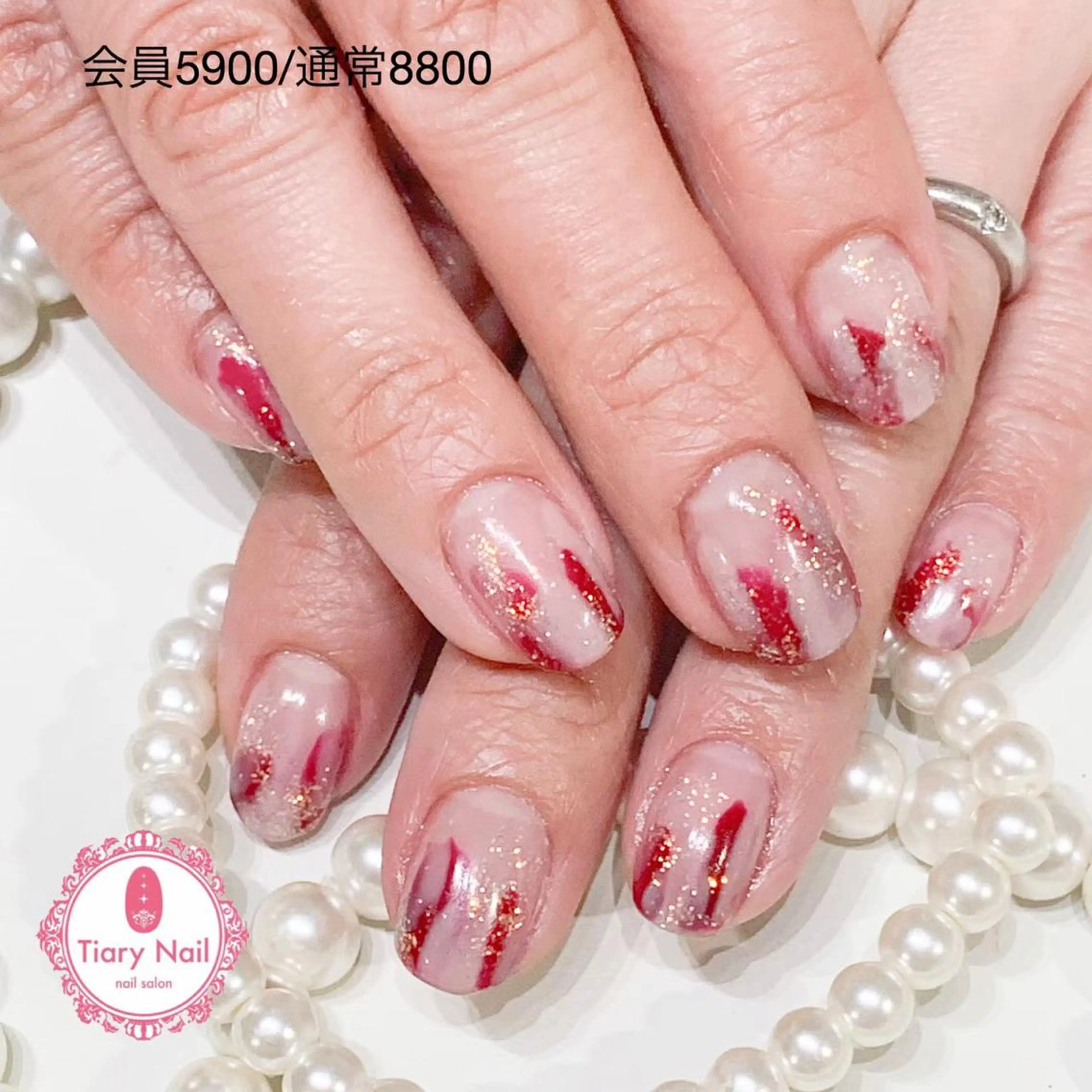 ネイル 💗🪽Tiary Nail🪽💗のネイルデザイン