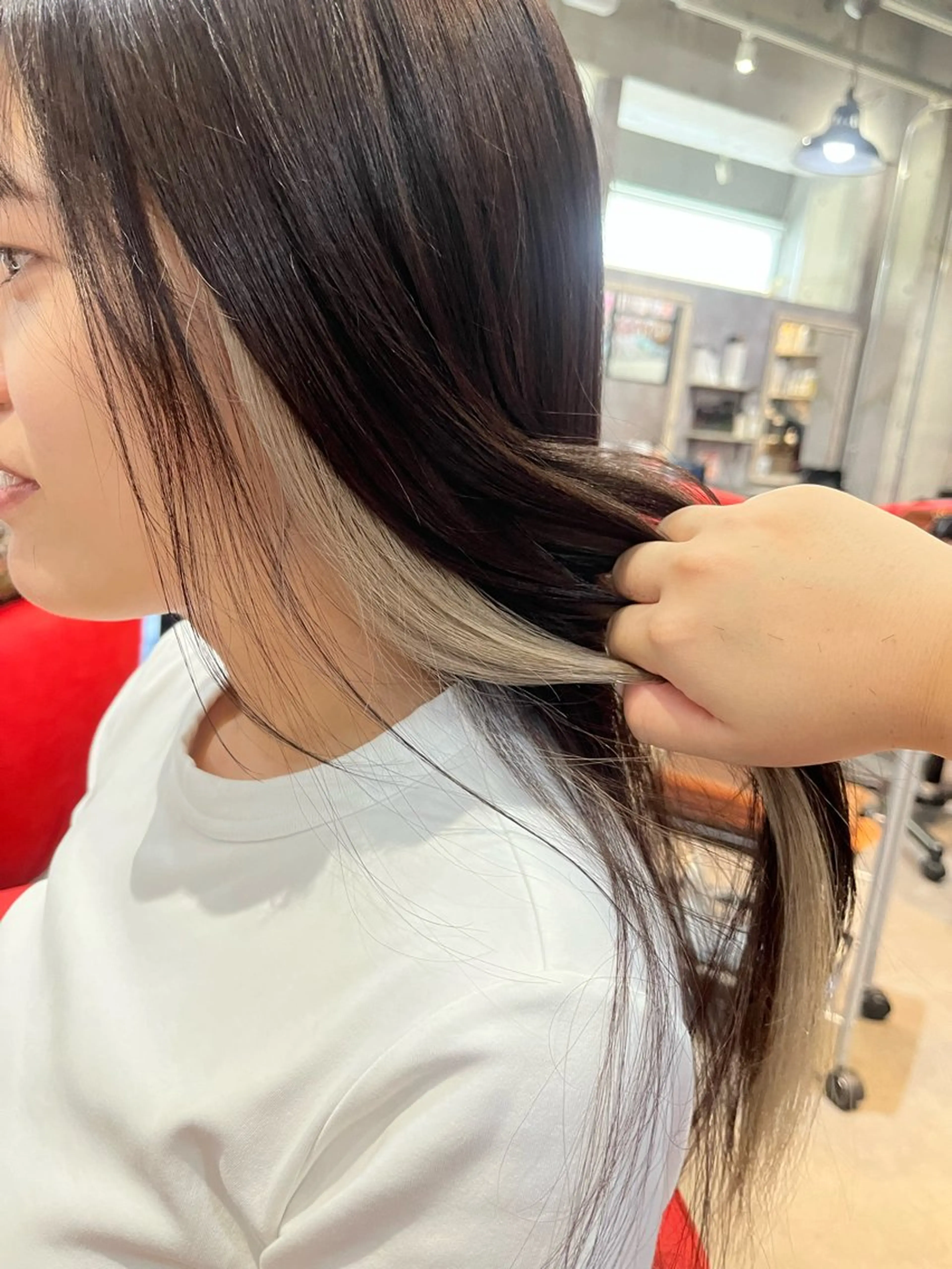 セミロング カラー ヘアカラー 駅チカ【ali'i】 アリイ花崎友美☘のヘアスタイル