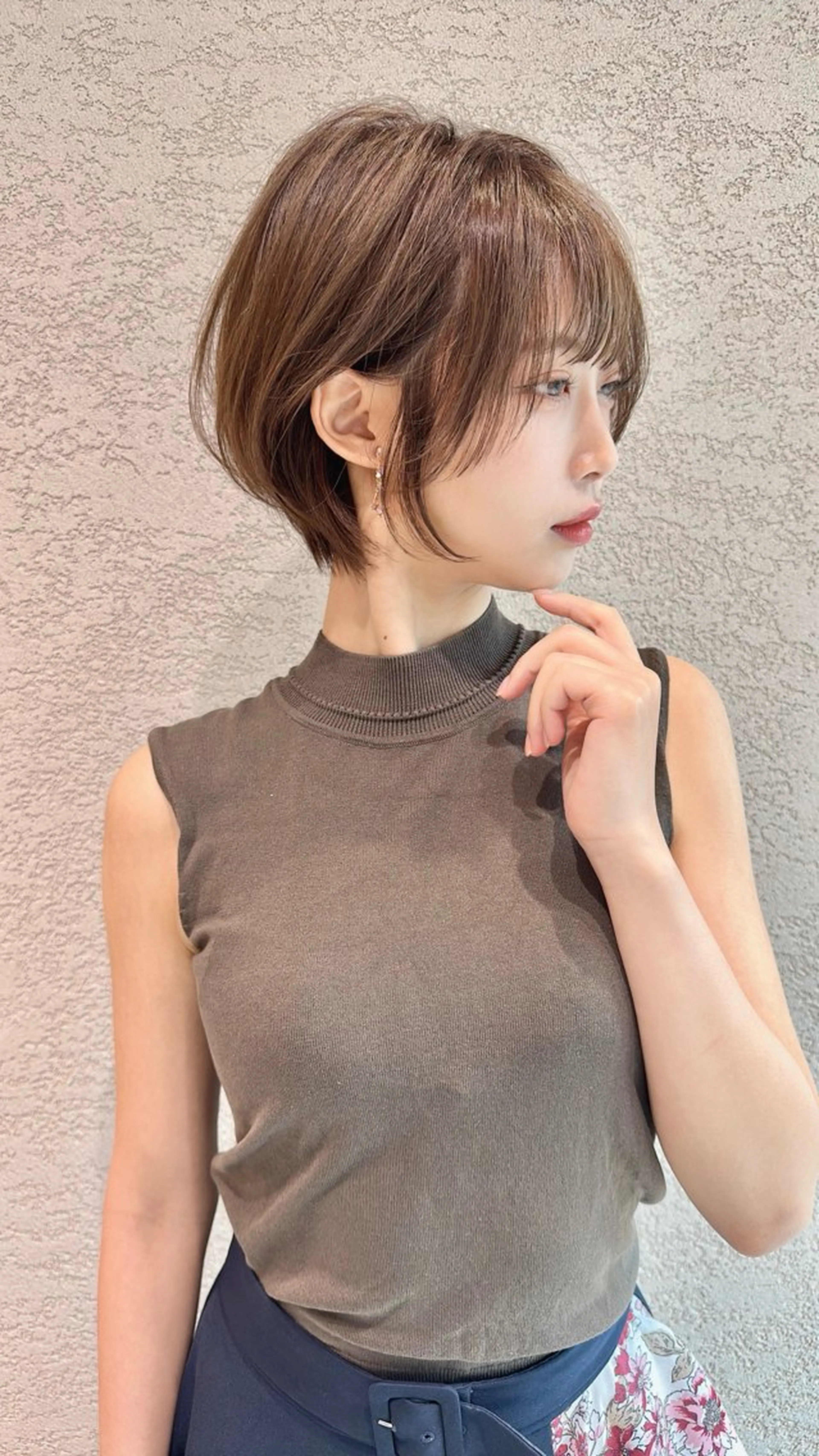 ショート カラー カット レイヤー❣️縮毛矯正 川村利幸のヘアスタイル